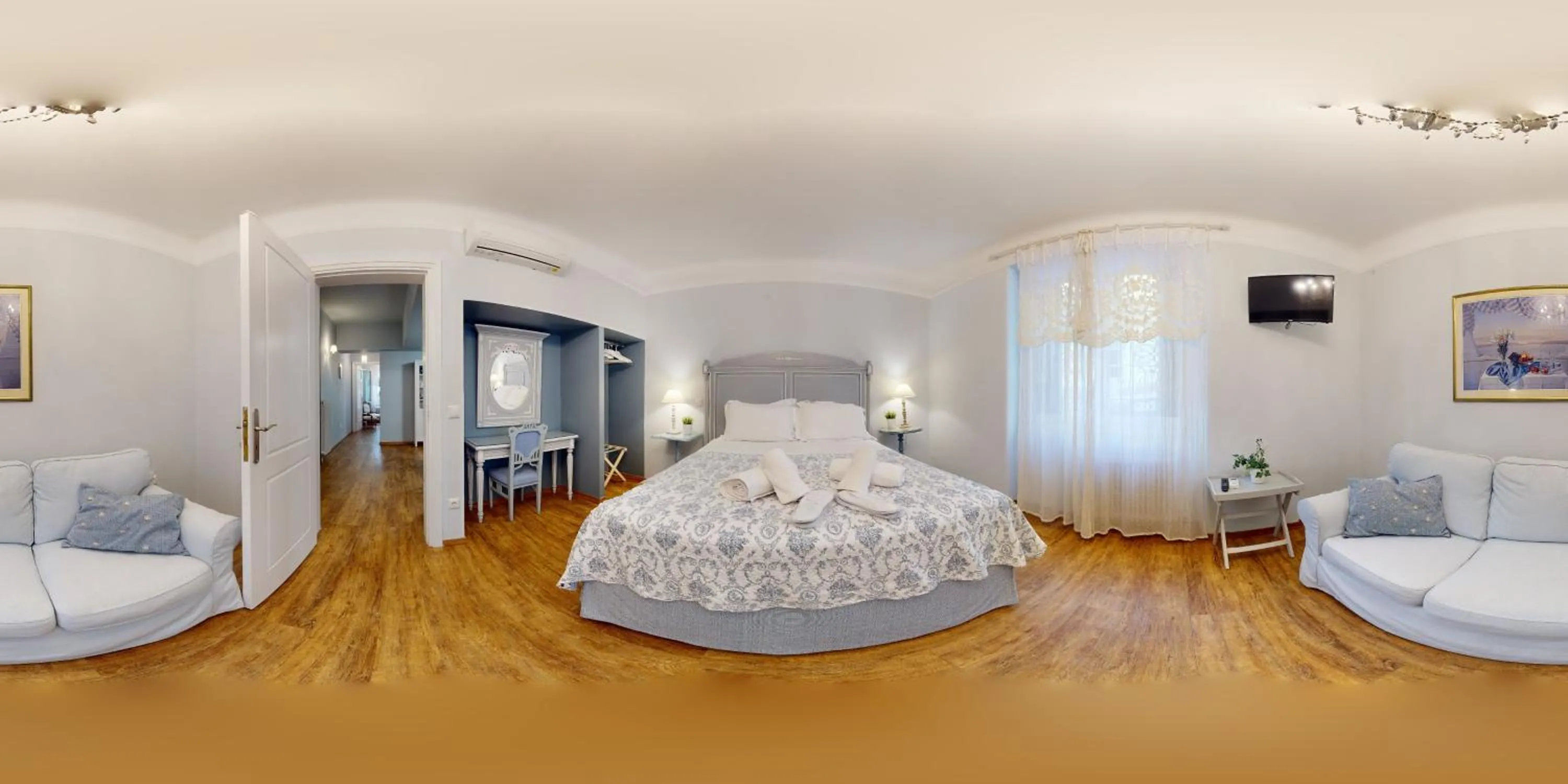 Bed in The Koukaki Residence