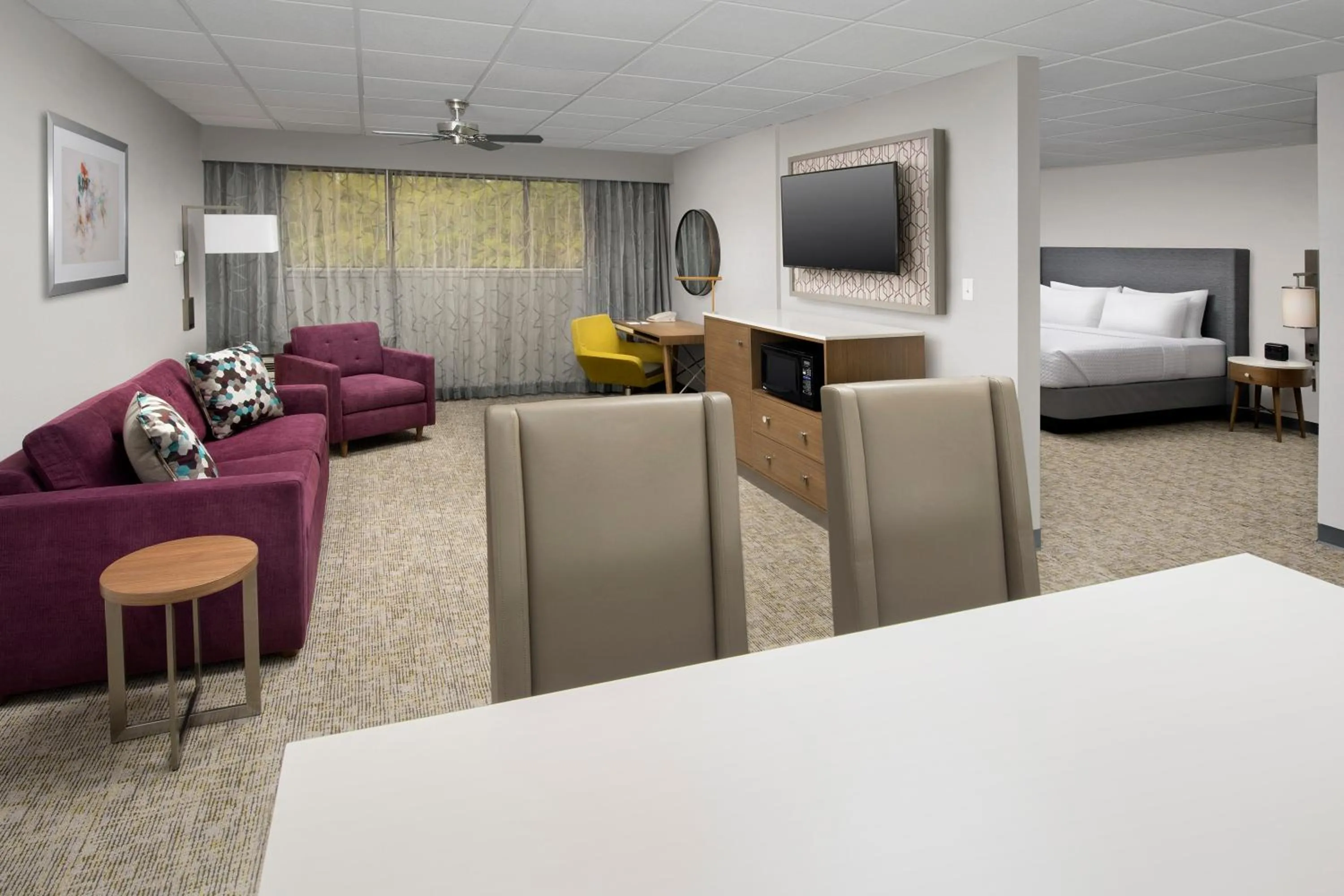 Living room, Bed in Crowne Plaza San Antonio Airport by IHG