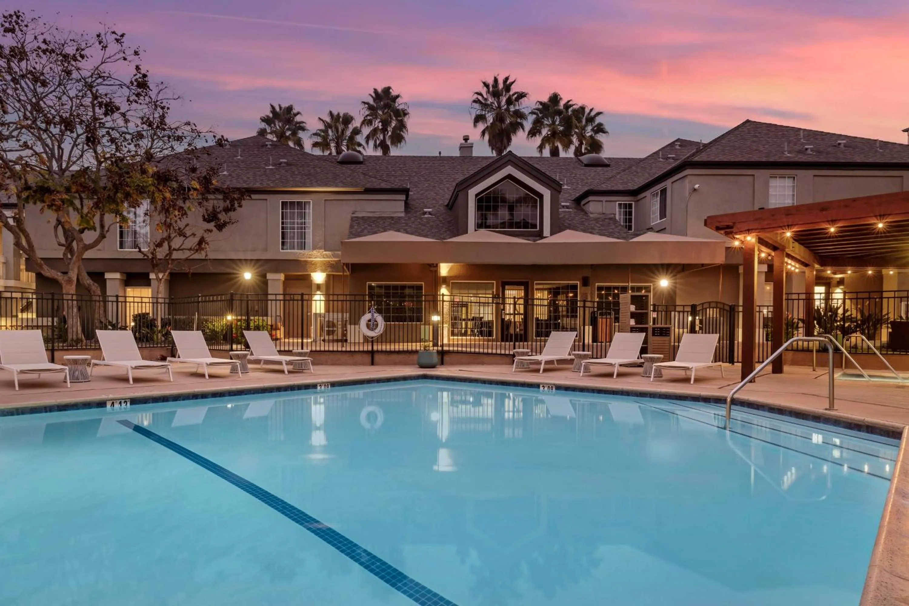 Pool view in Sonesta ES Suites Torrance Redondo Beach