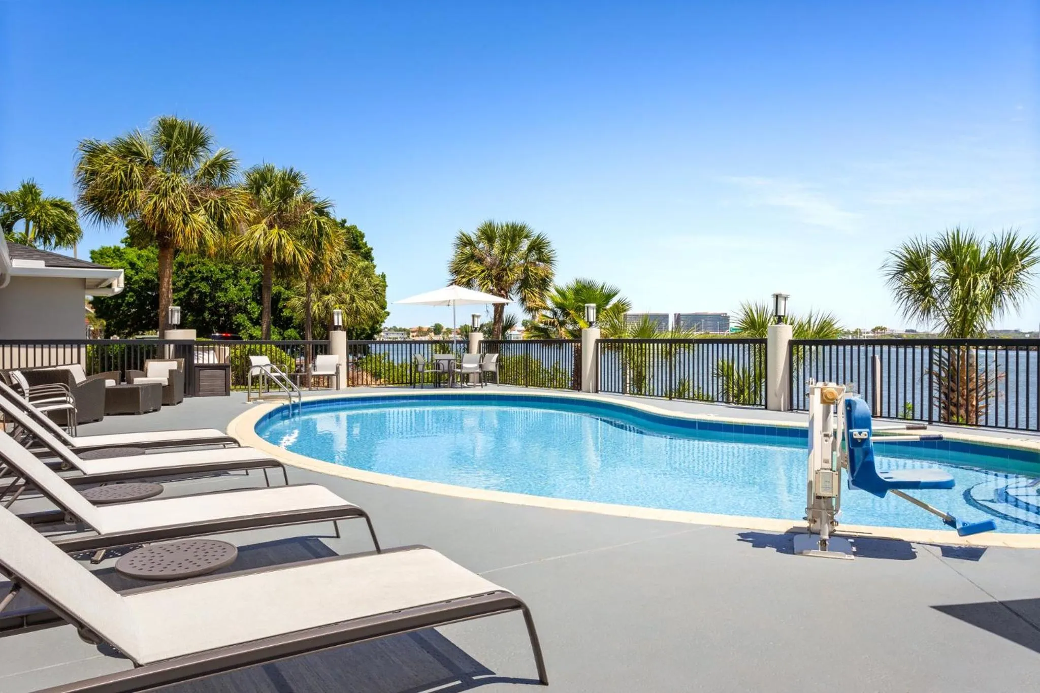 Swimming pool in Holiday Inn Express Hotel & Suites Tampa-Rocky Point Island by IHG