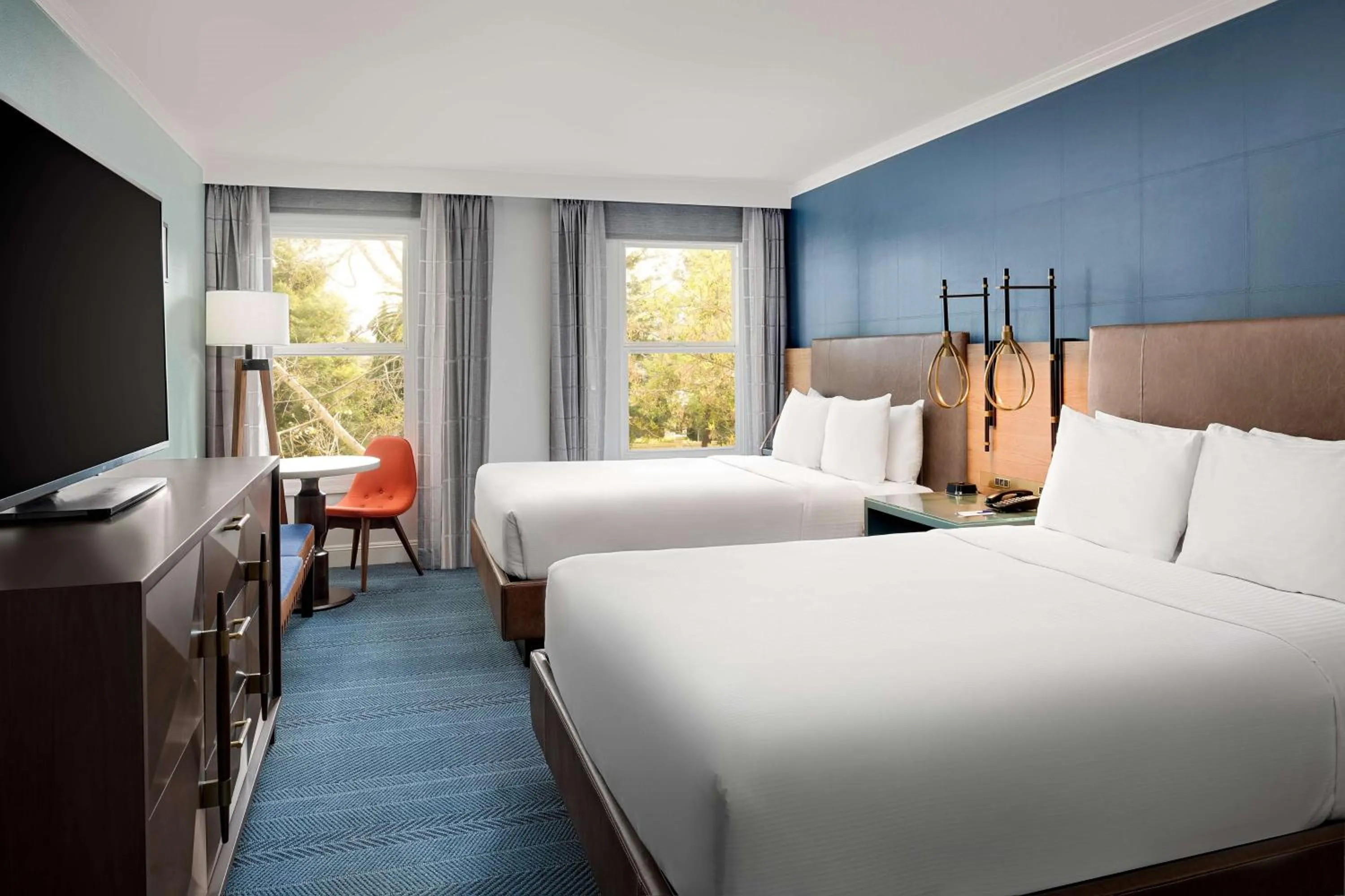 Bedroom, Bed in Hayes Mansion San Jose, Curio Collection by Hilton