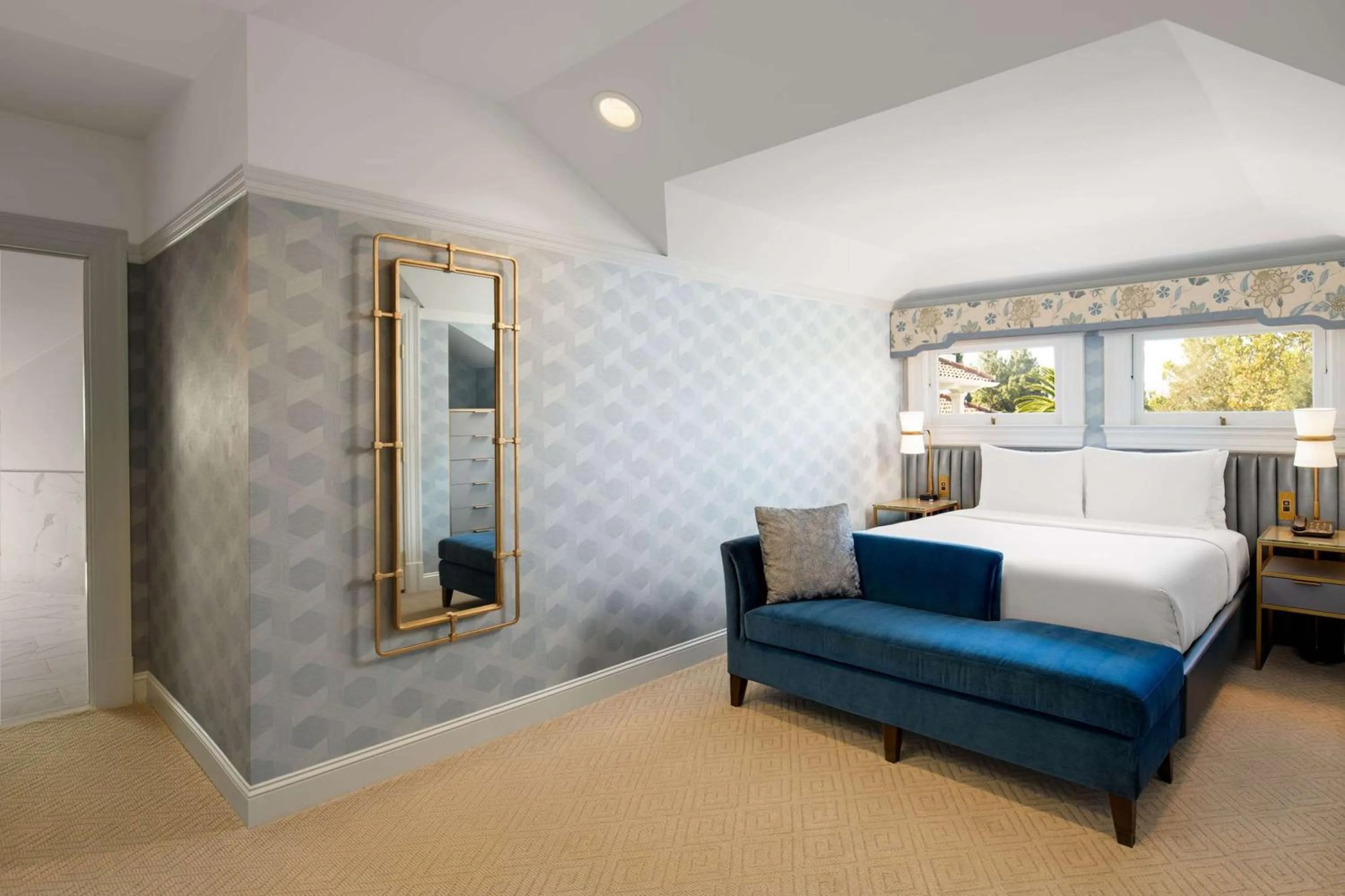 Bed in Hayes Mansion San Jose, Curio Collection by Hilton