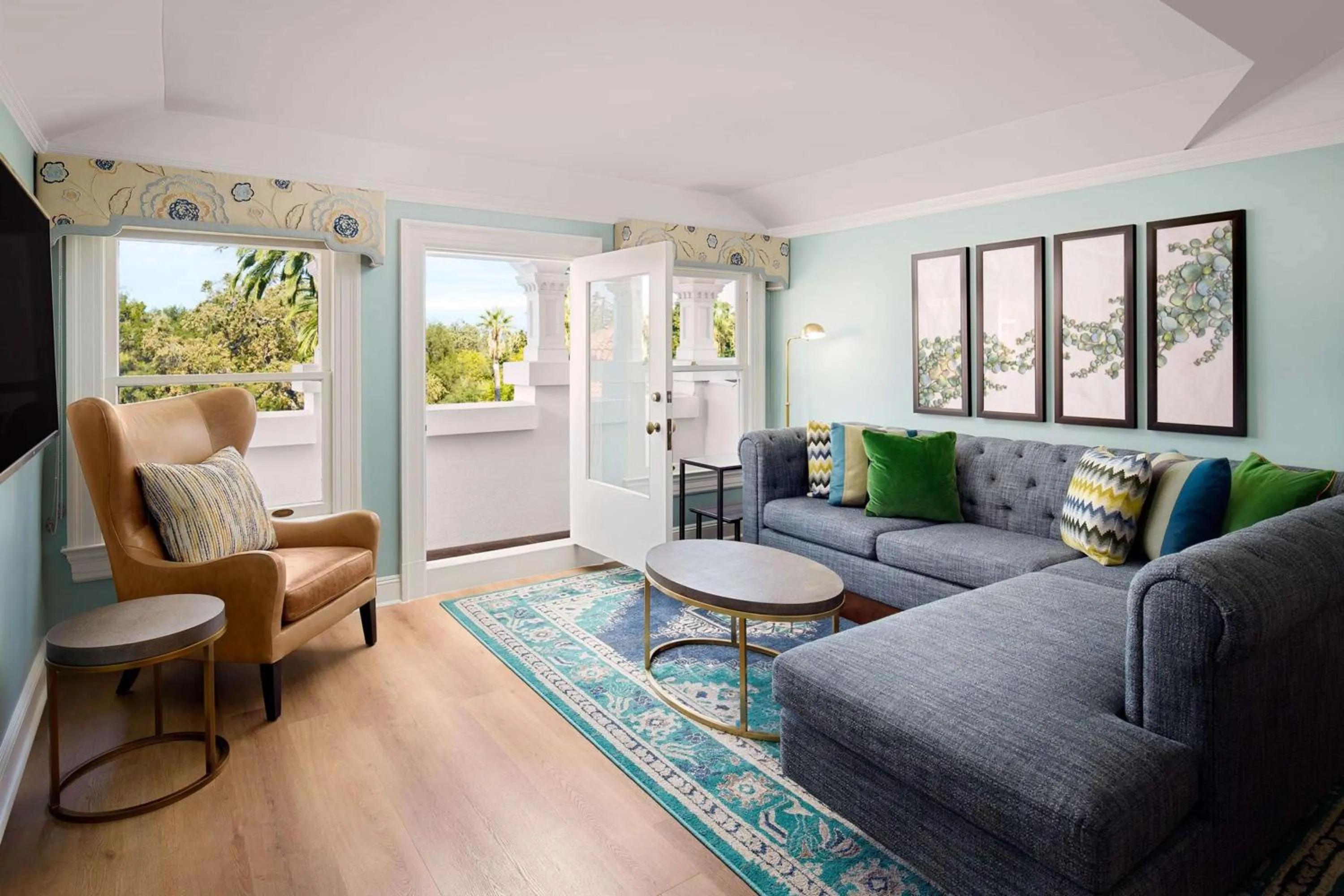 Living room in Hayes Mansion San Jose, Curio Collection by Hilton