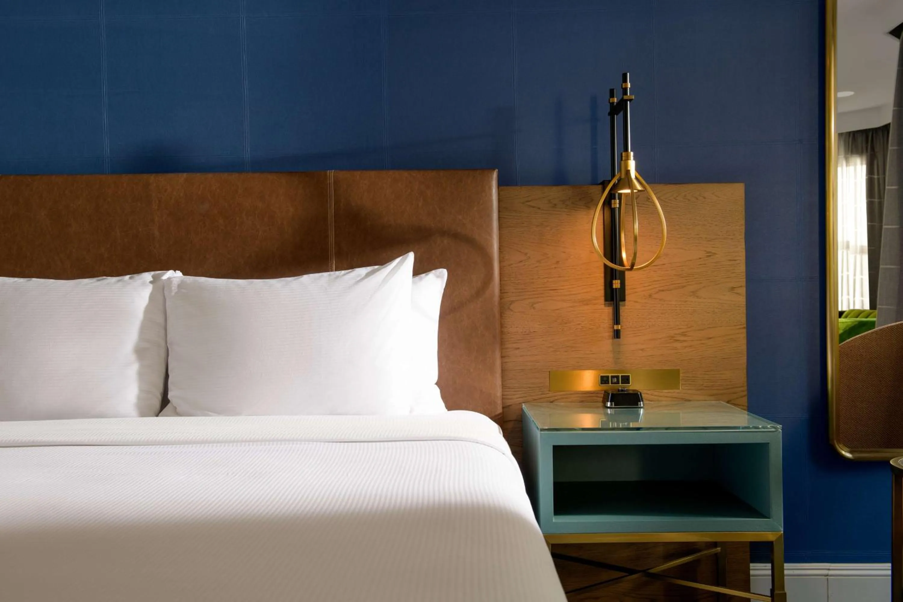 Bed in Hayes Mansion San Jose, Curio Collection by Hilton