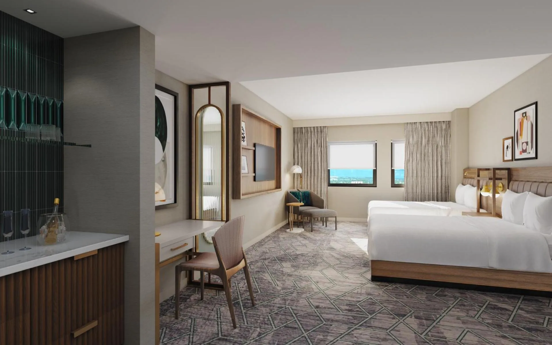 Bed in InterContinental San Antonio Riverwalk by IHG