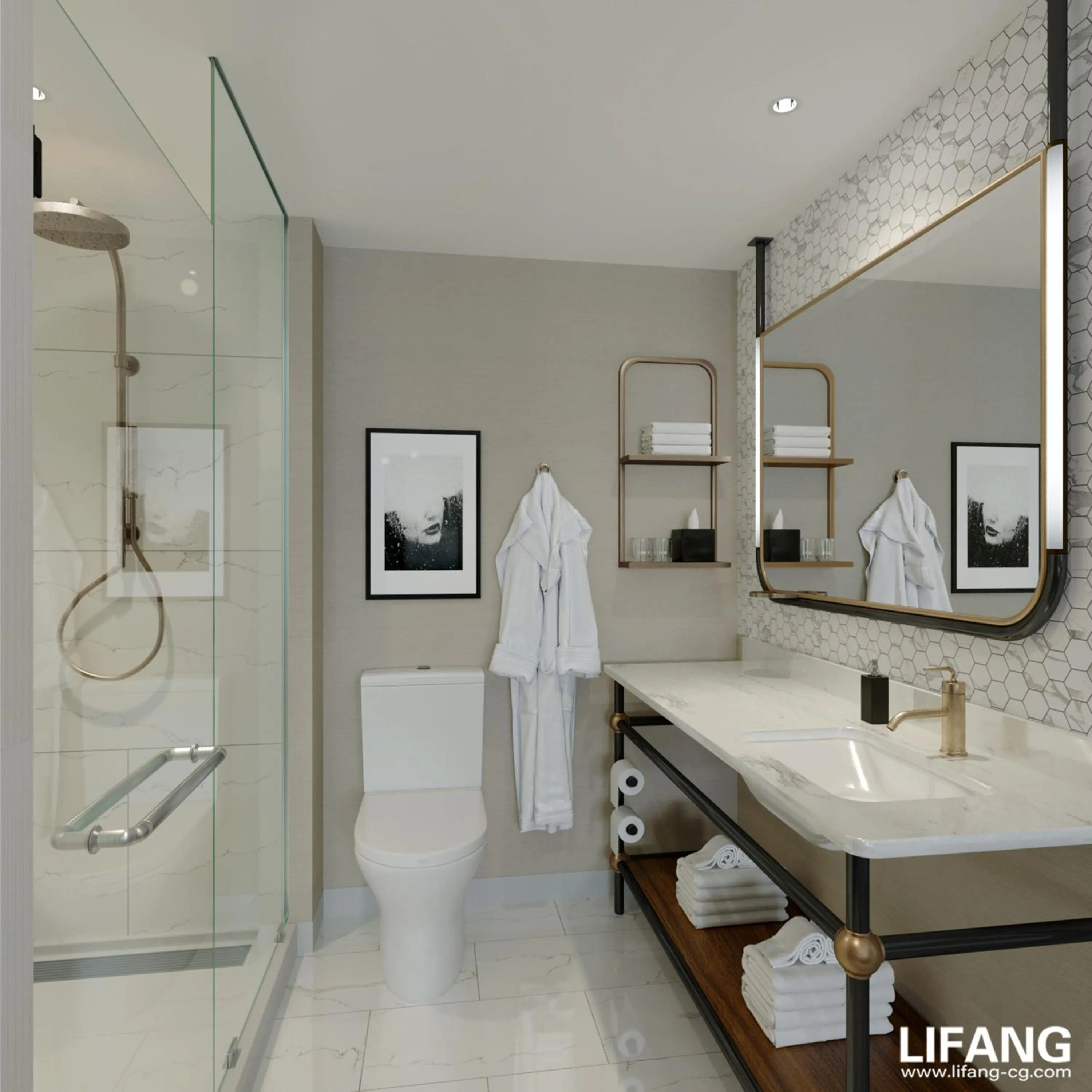 Bathroom in InterContinental San Antonio Riverwalk by IHG