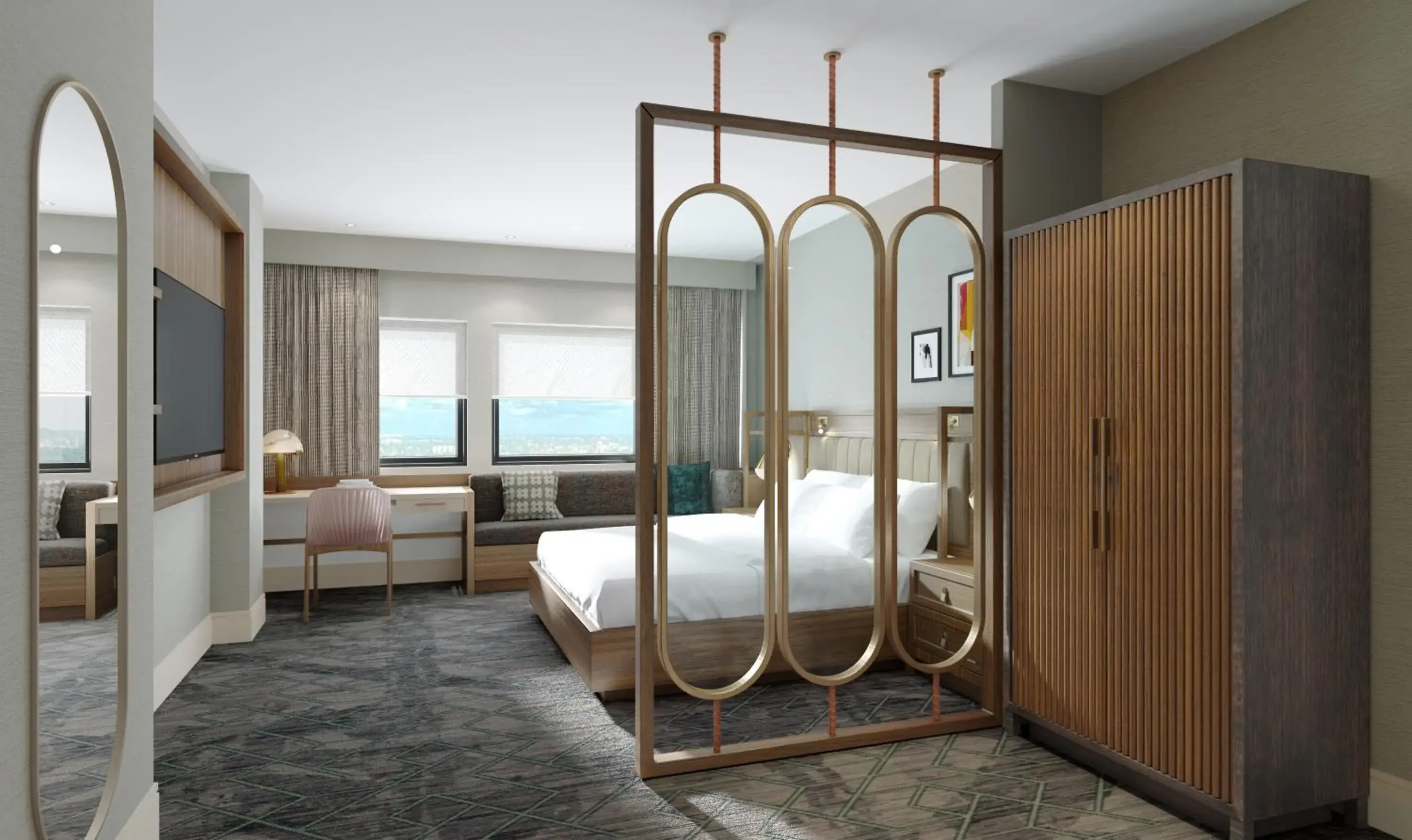 Bedroom in Wyndham San Antonio Riverwalk Bedroom in Wyndham San Antonio Riverwalk