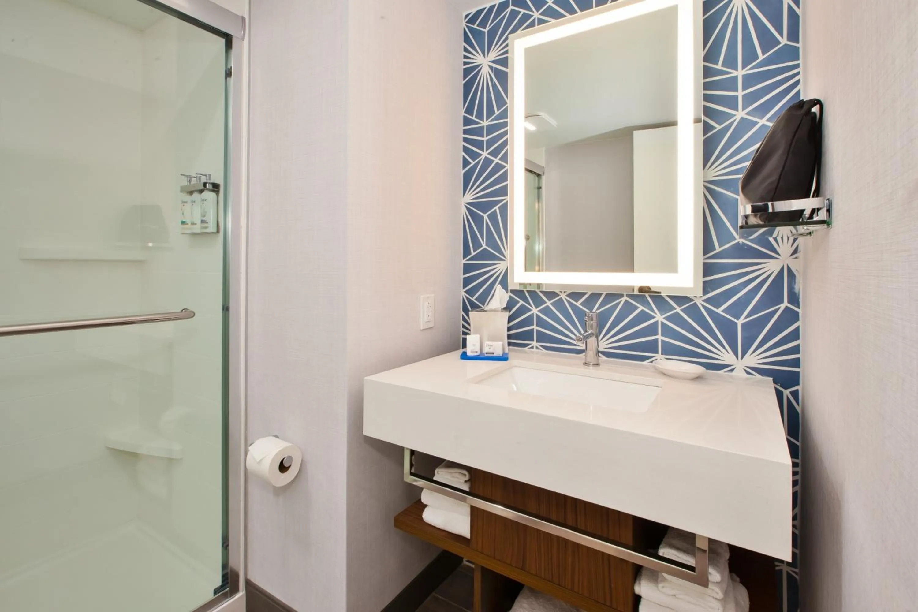 Bathroom in Holiday Inn Express & Suites VA Beach Oceanfront by IHG