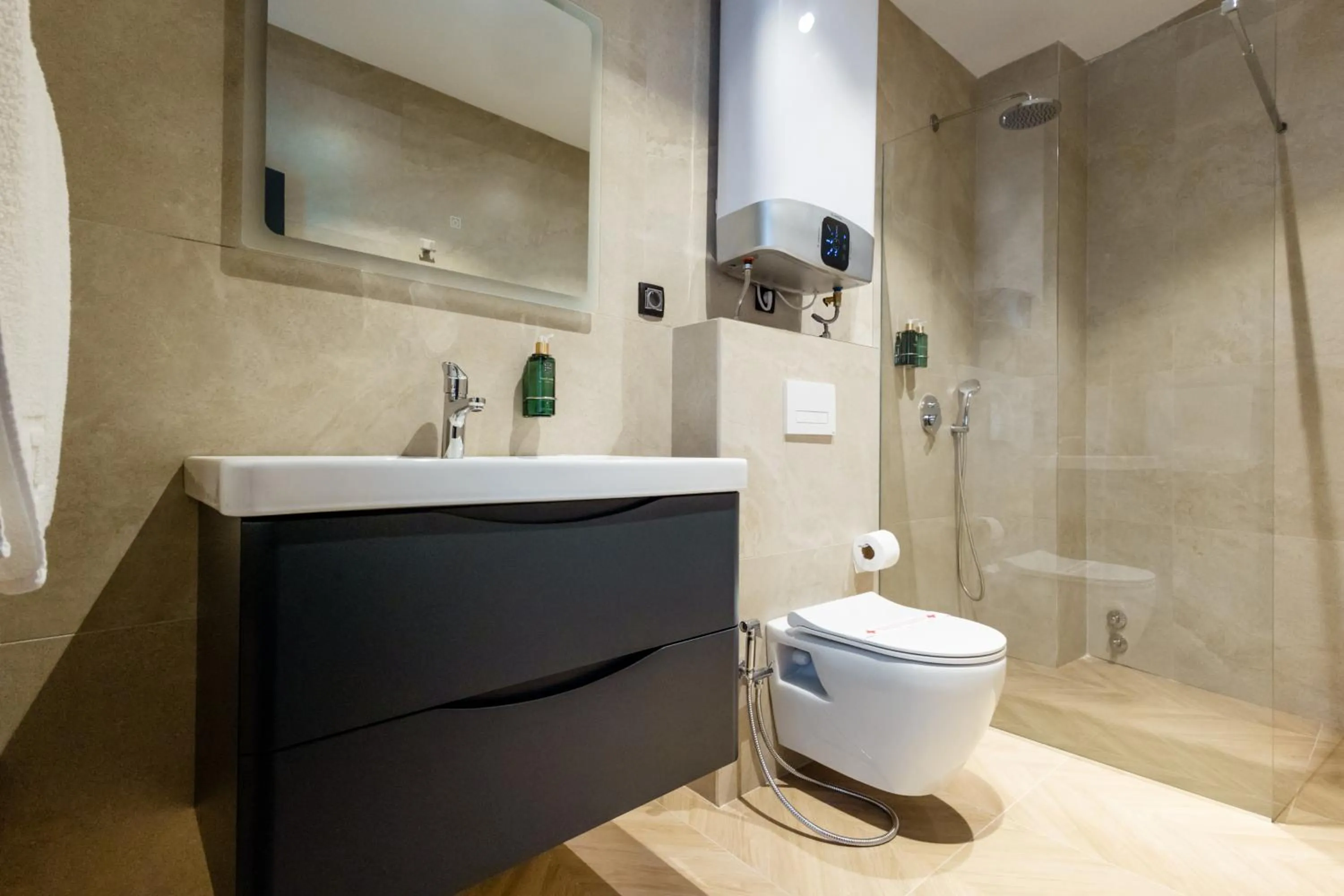 Shower in Continental Hotel