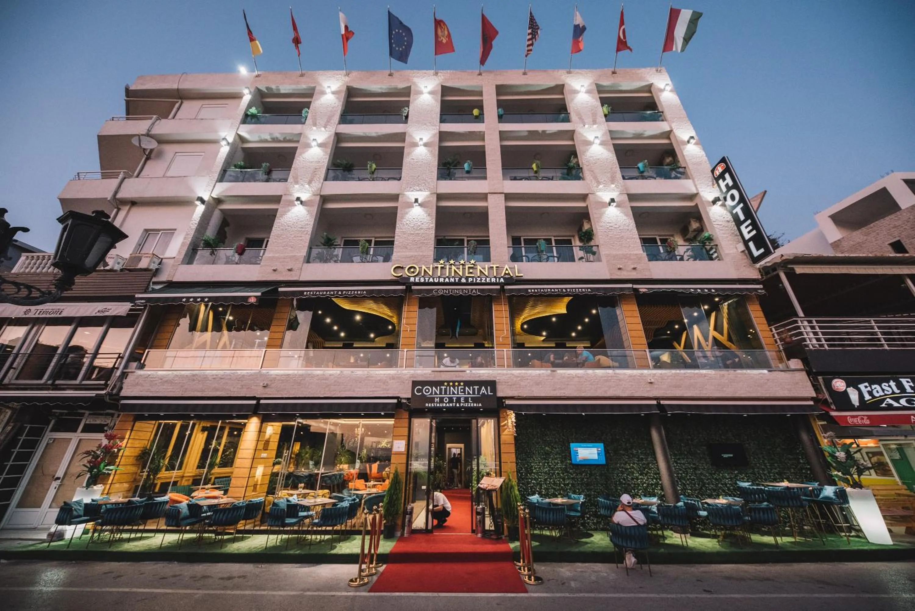 Property building in Continental Hotel