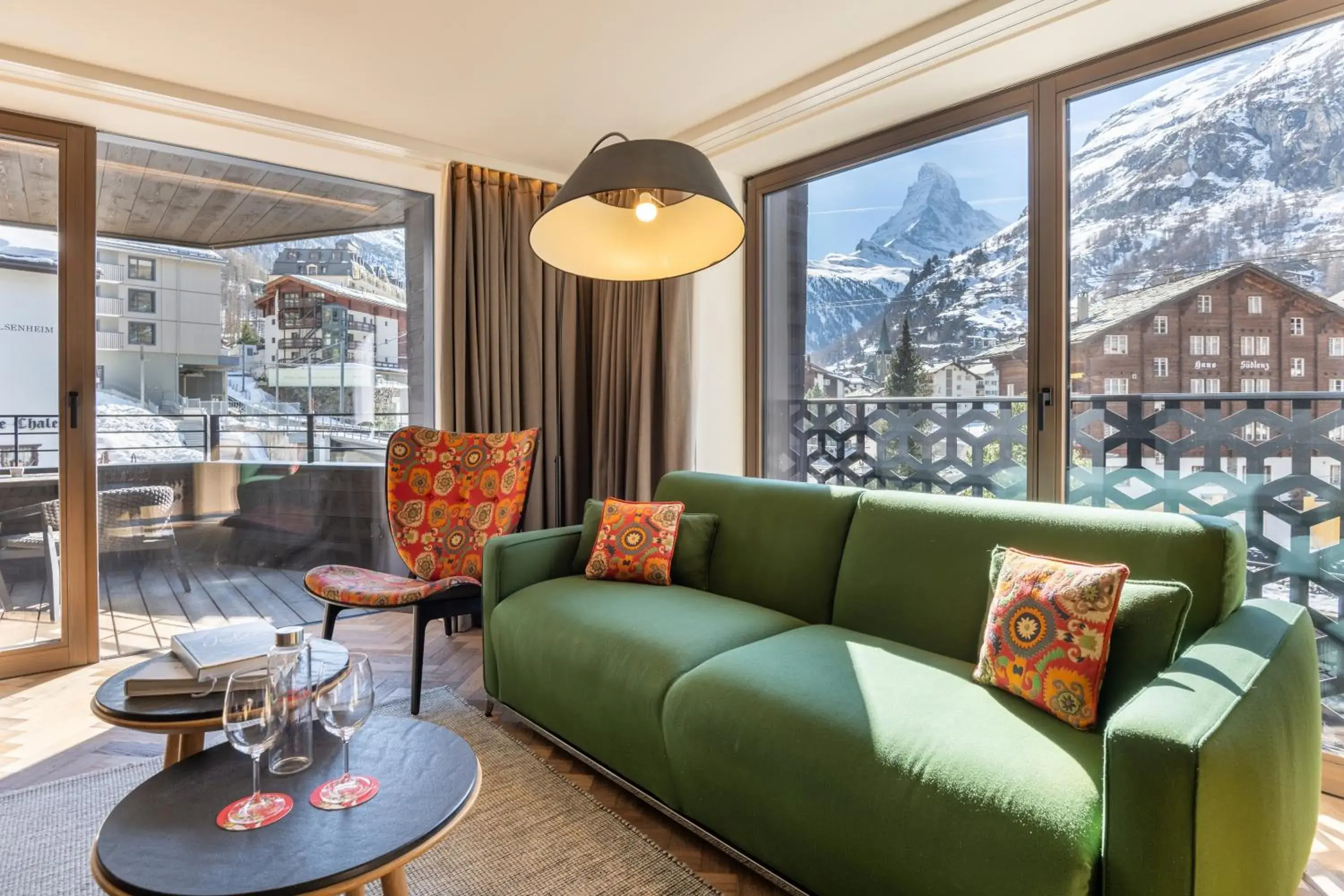 Suite with Balcony and Matterhorn View in Hotel ZERMAMA Zermatt Suite with Balcony and Matterhorn View in Hotel ZERMAMA Zermatt