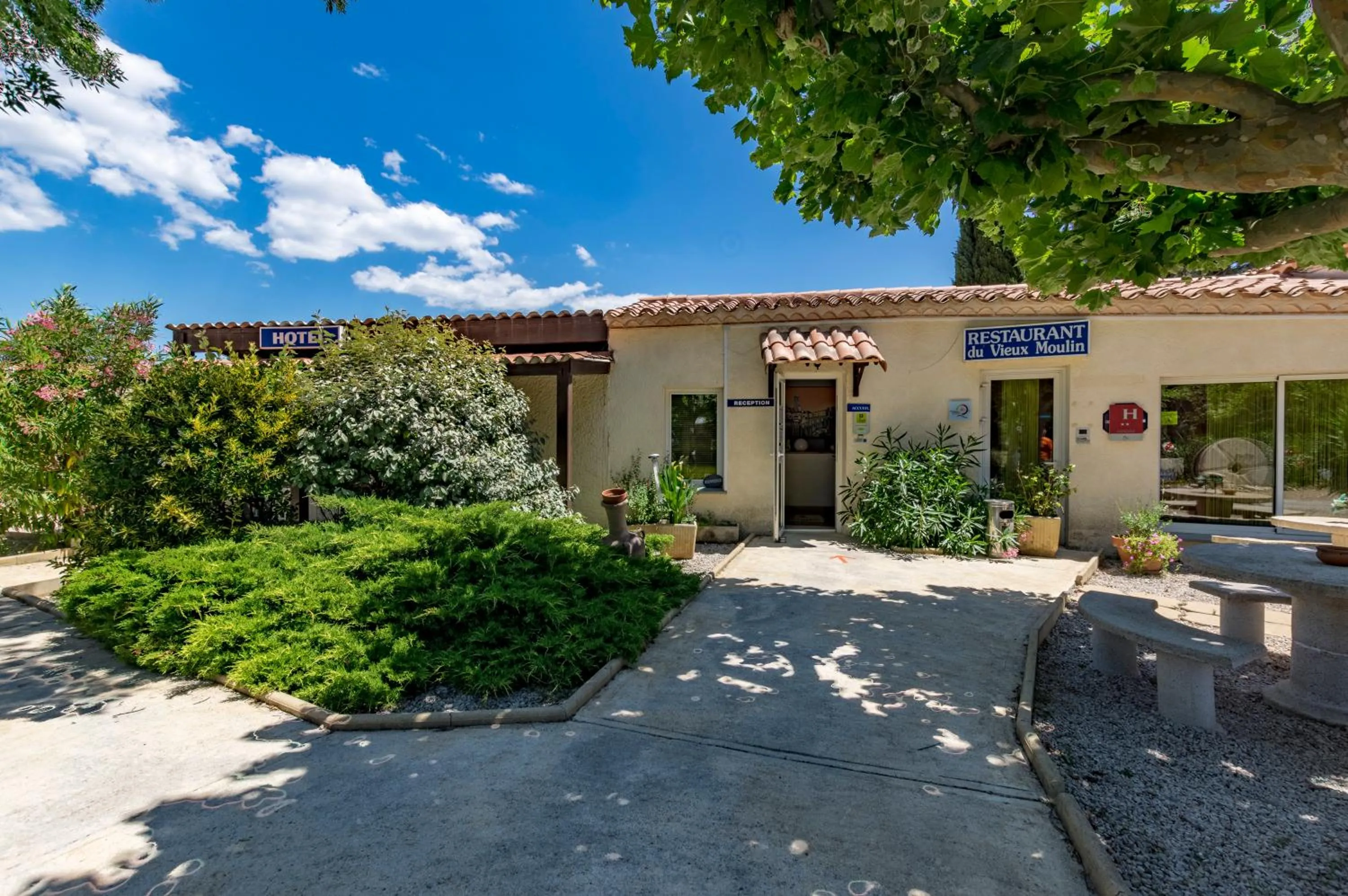 Property building in Logis Hotel Le Vieux Moulin