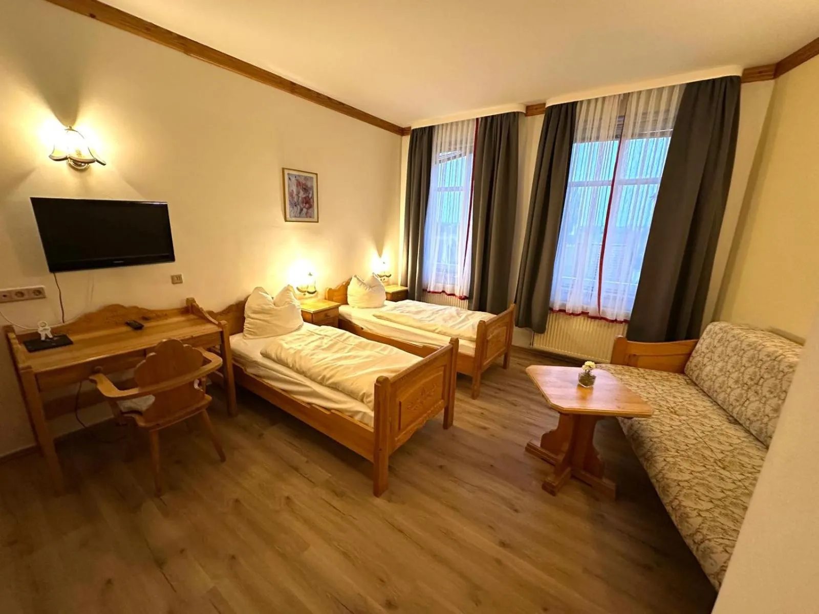 Bed in Hotel Schloßblick Trebsen