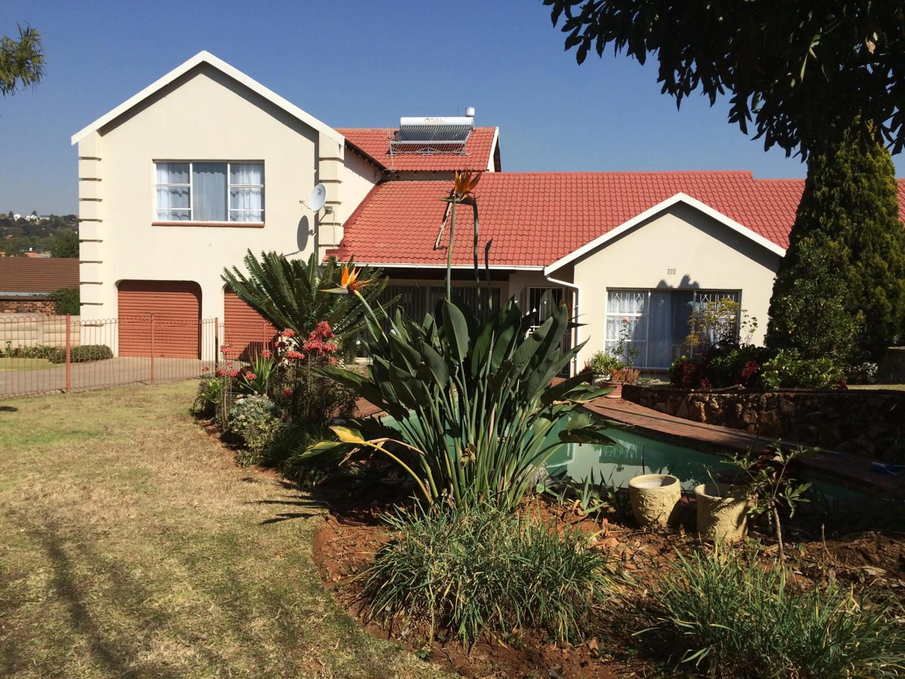 Garden view in At The View B&B