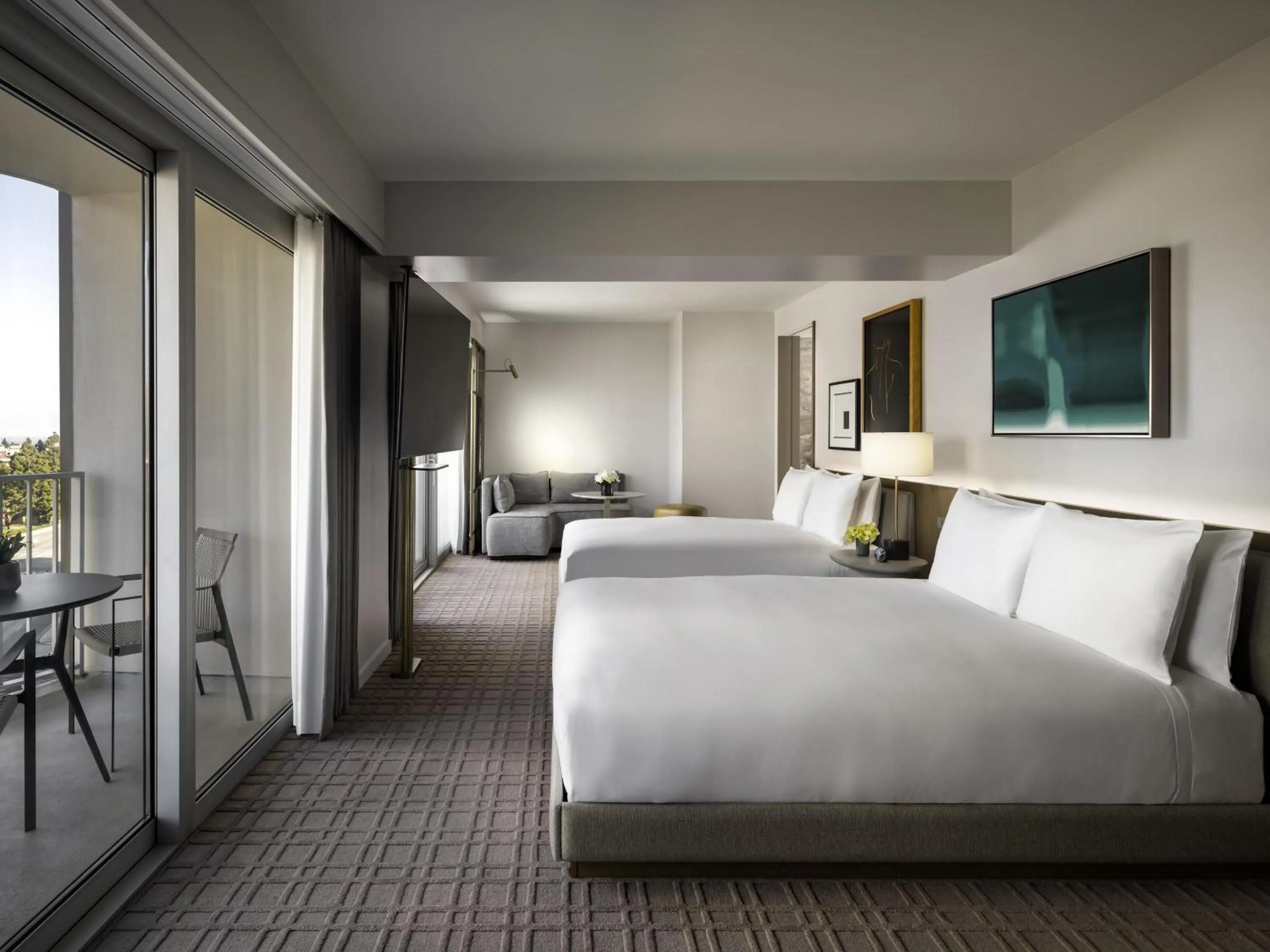 Bedroom, Bed in Fairmont Century Plaza Los Angeles at Beverly Hills