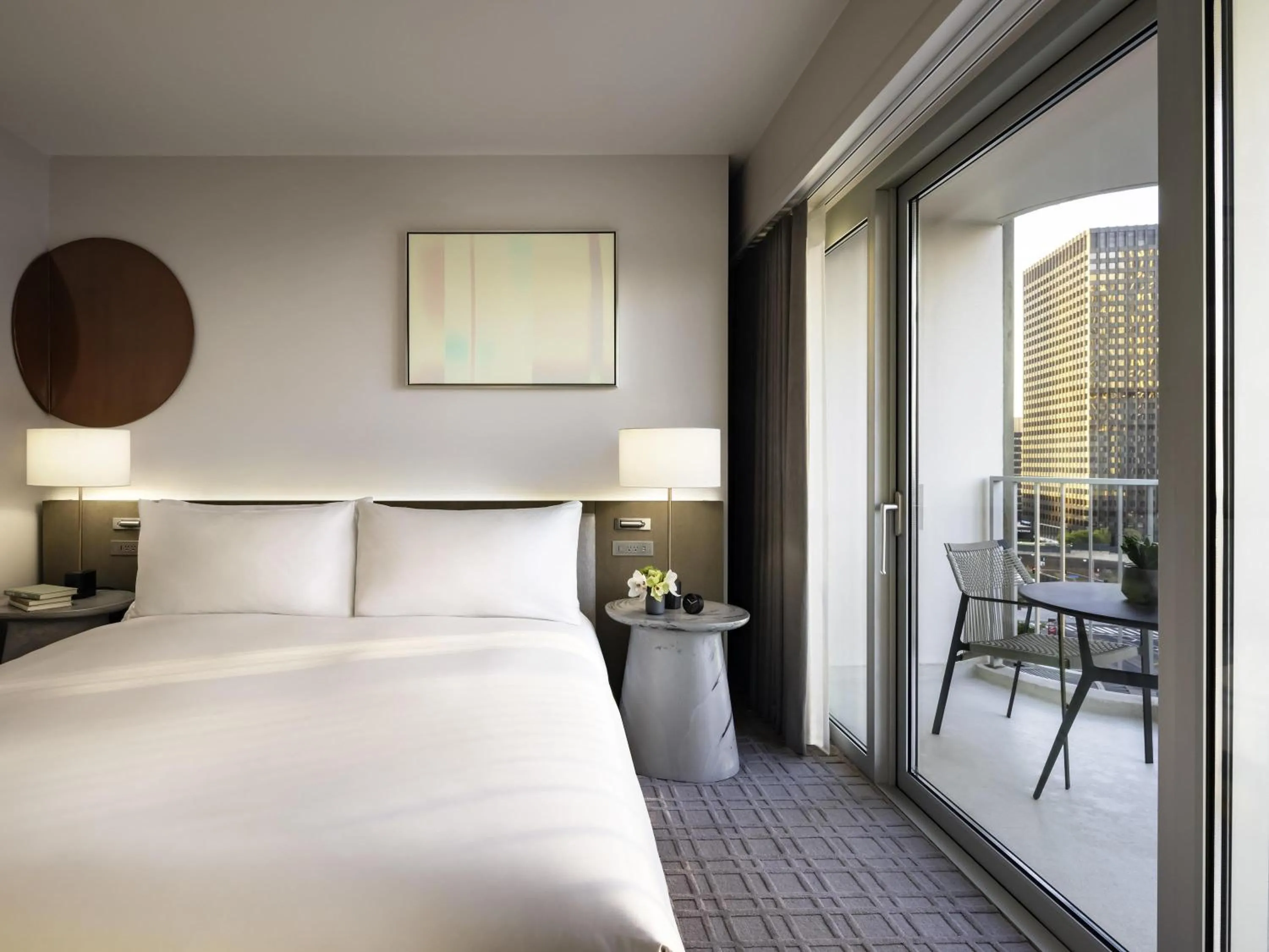 Bedroom, Bed in Fairmont Century Plaza Los Angeles at Beverly Hills