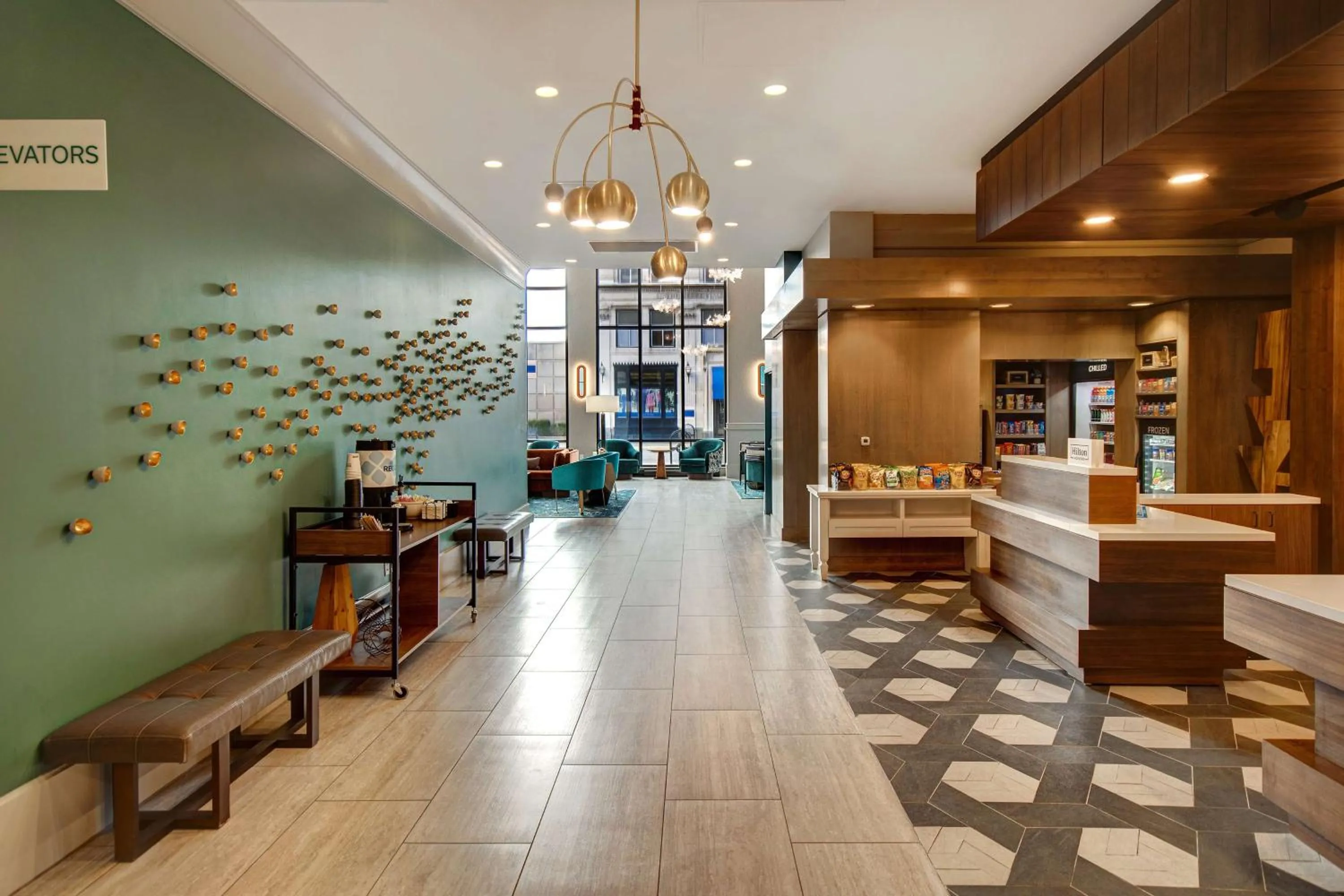Lobby or reception in Hilton Garden Inn Terre Haute