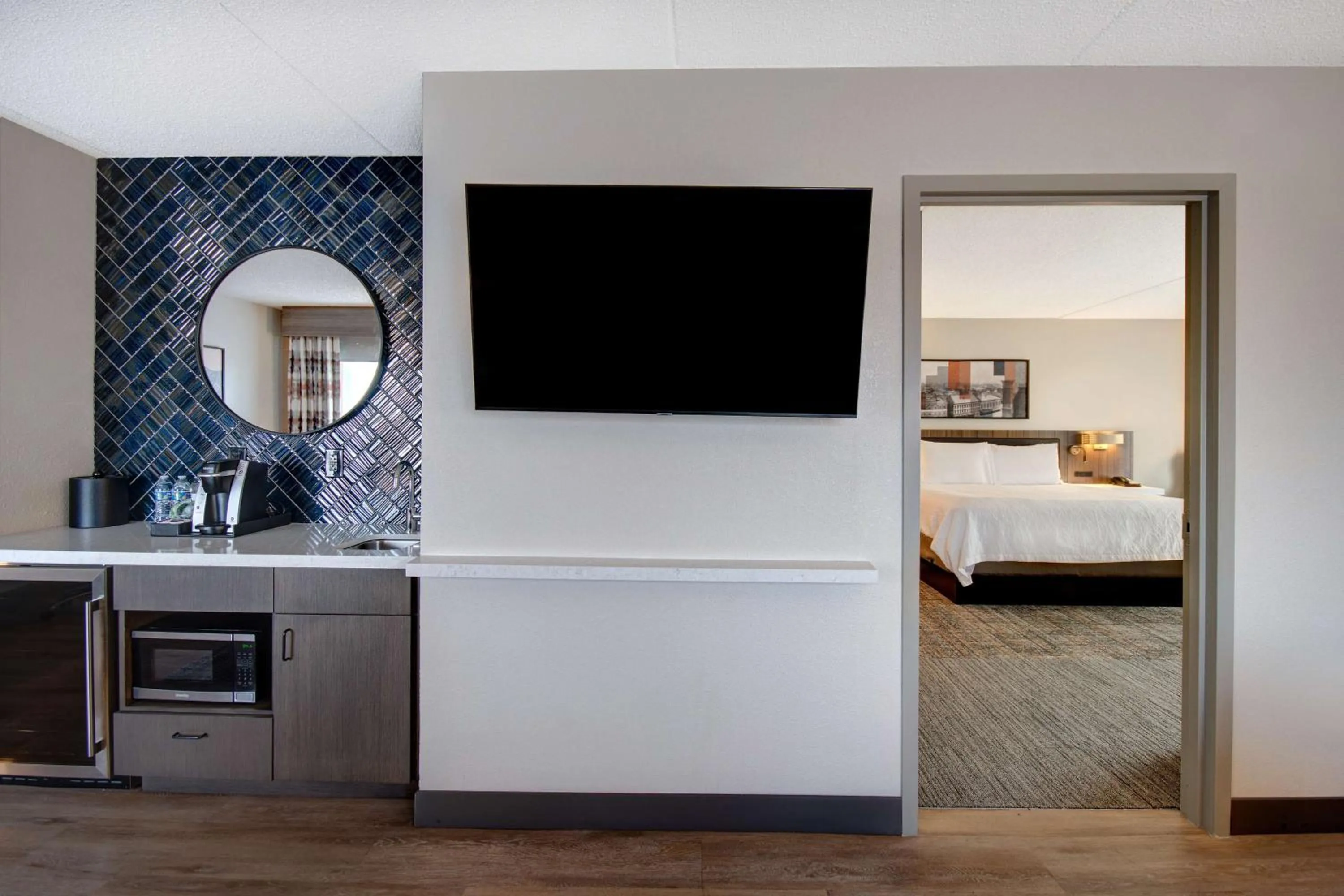 Bed in Hilton Garden Inn Terre Haute