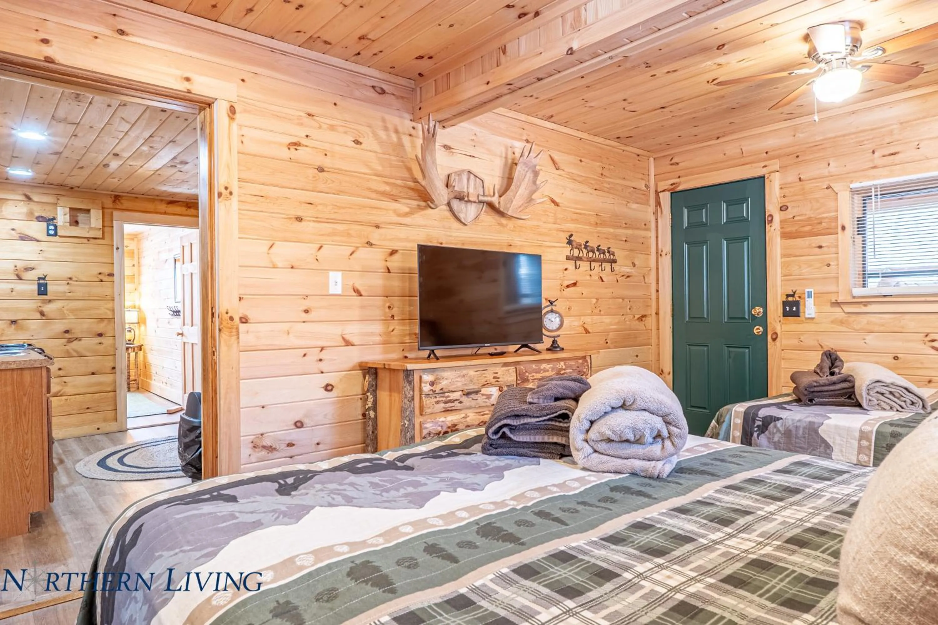 Bed in English Brook Cottages