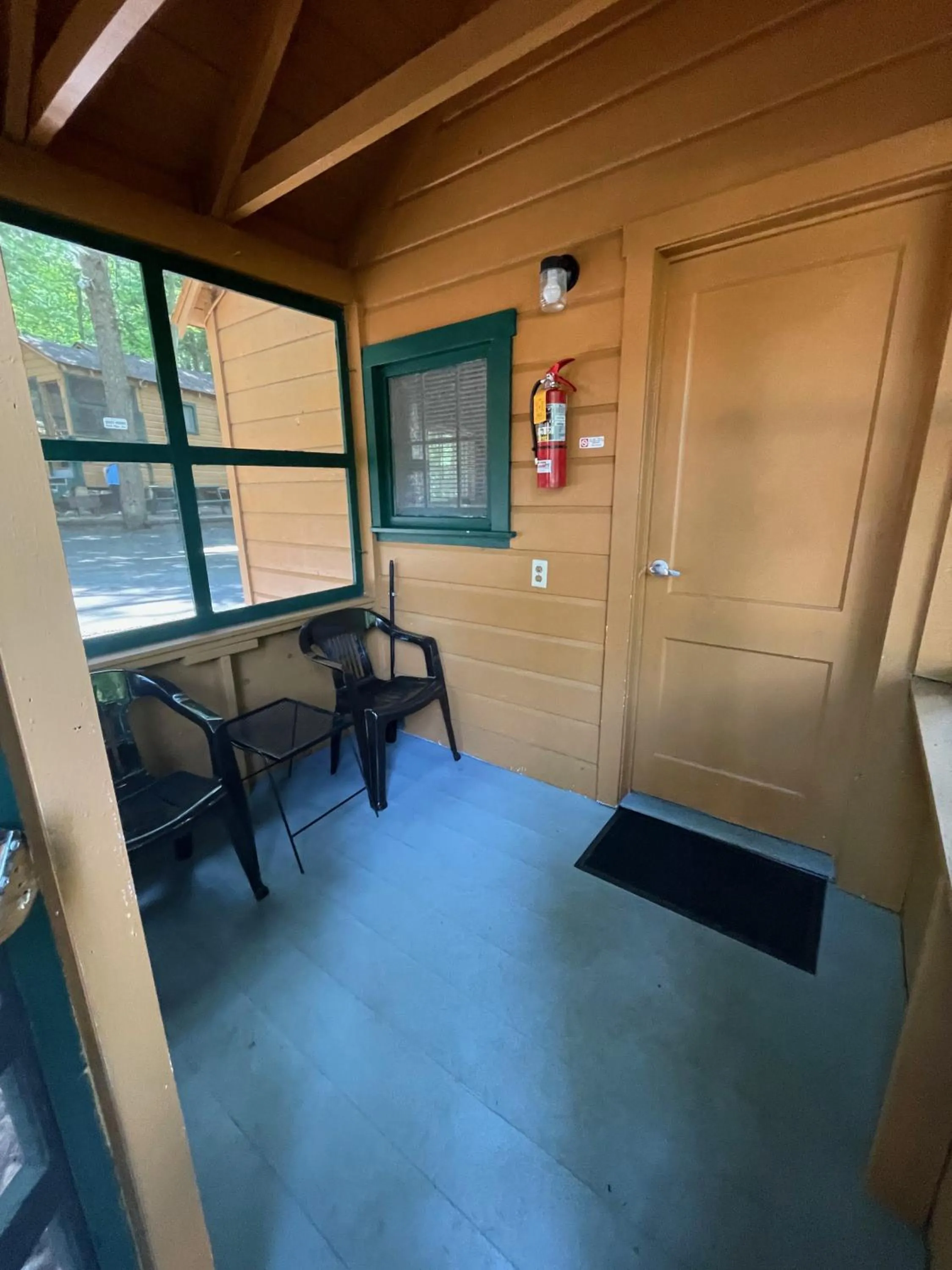 Seating area in English Brook Cottages