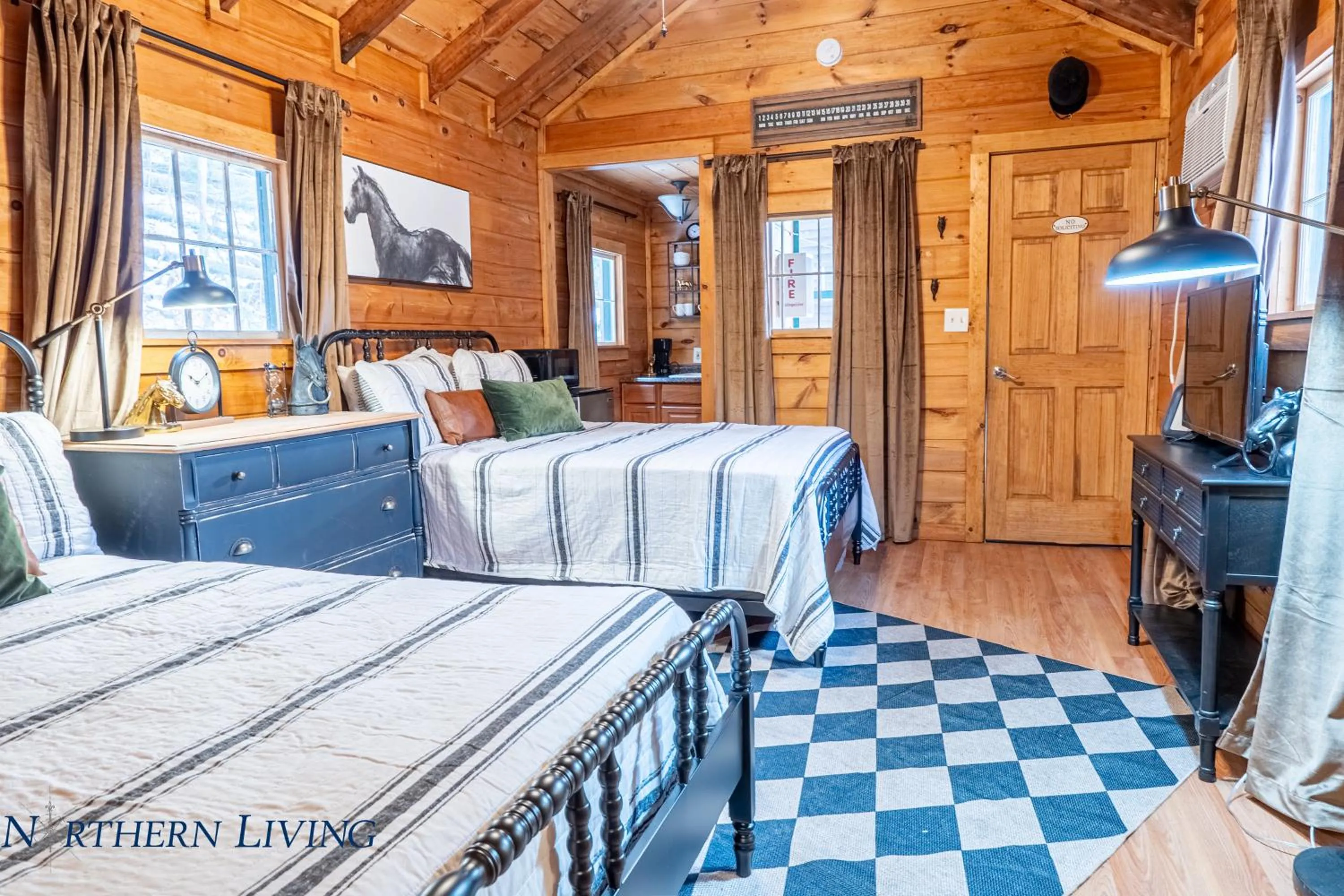 Bed in English Brook Cottages