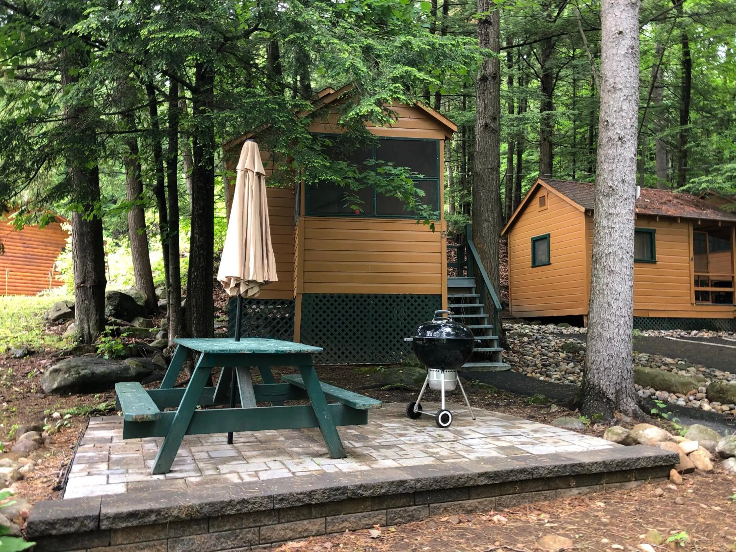 Patio in English Brook Cottages