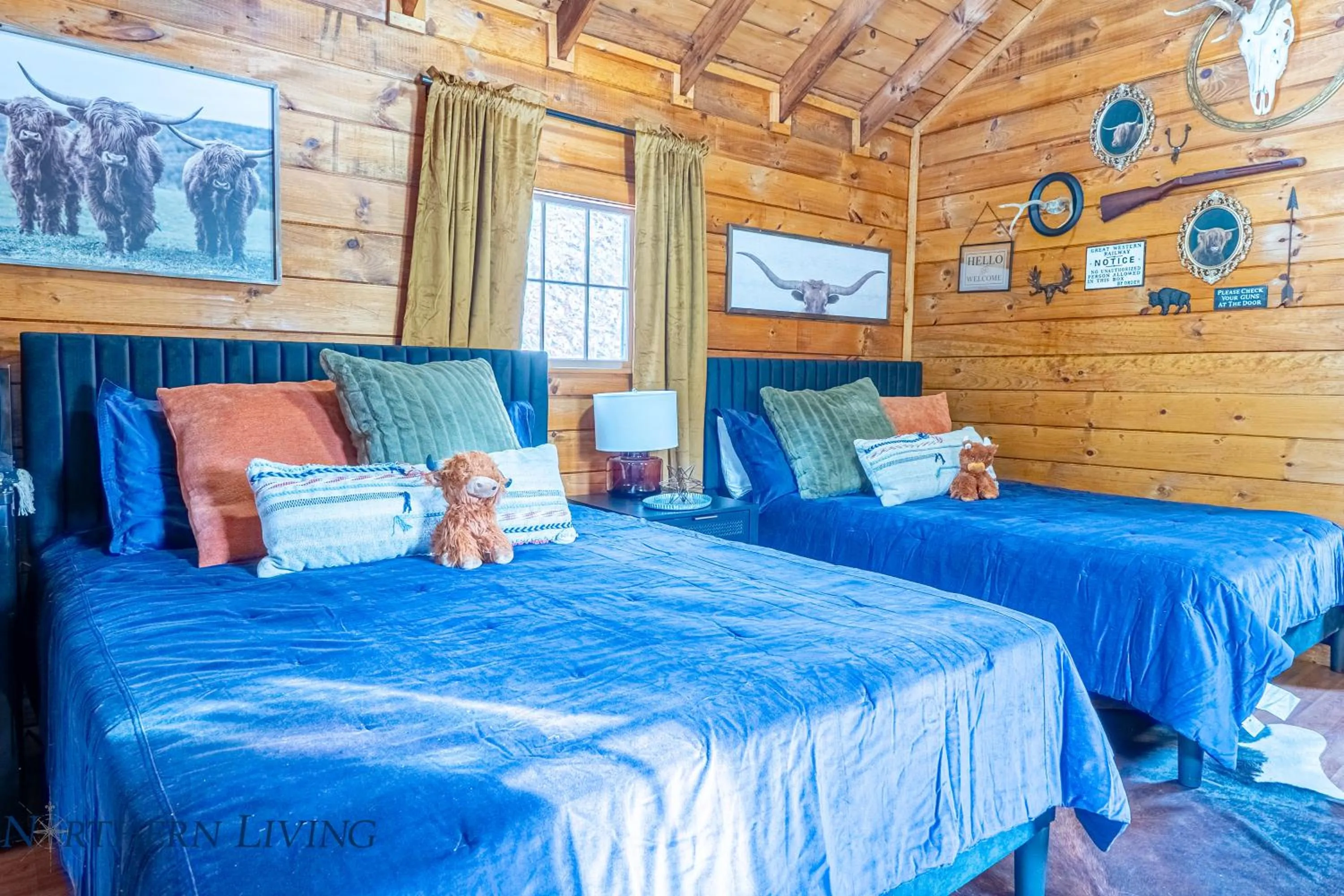 Bed in English Brook Cottages