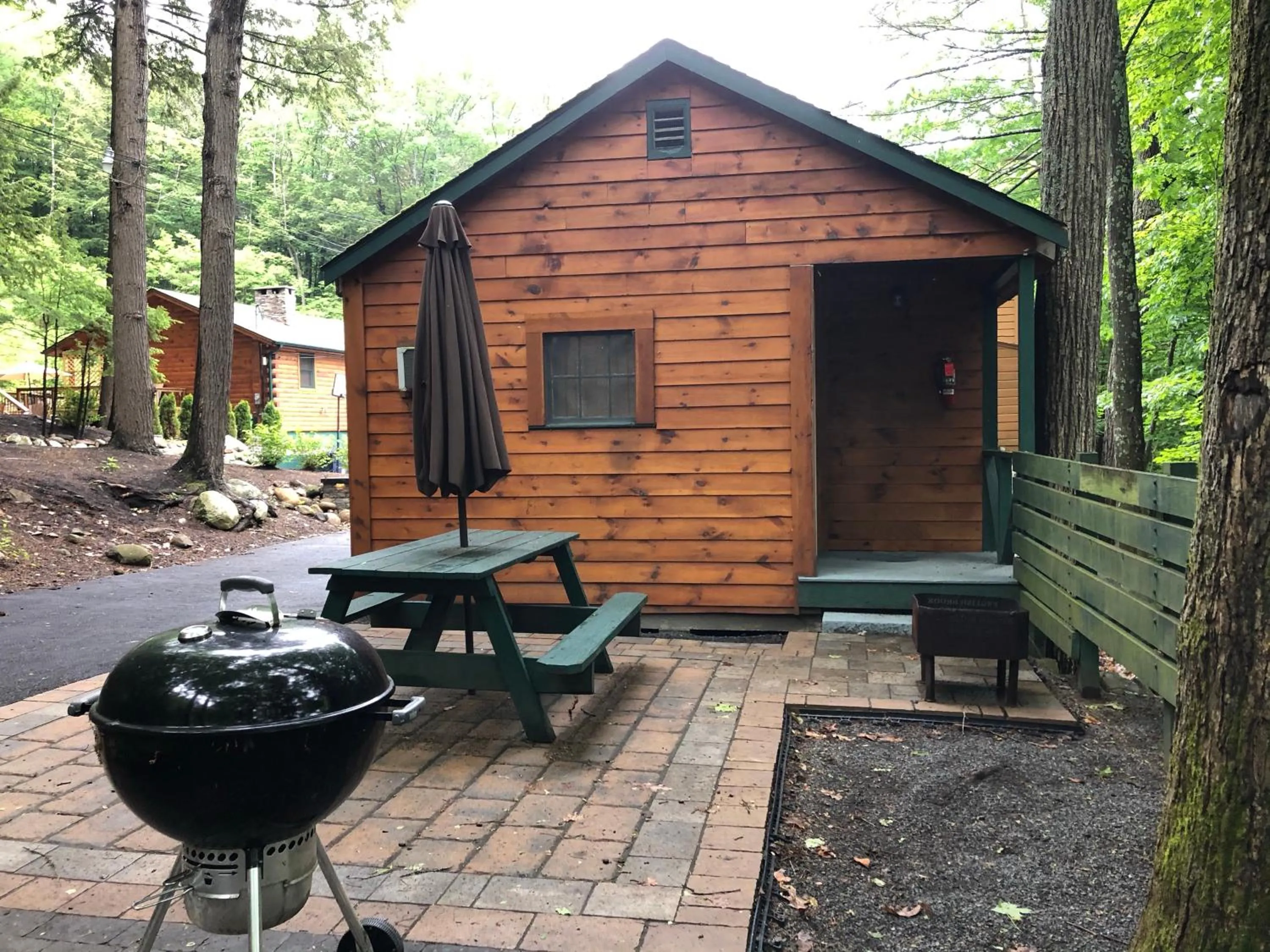 Patio in English Brook Cottages