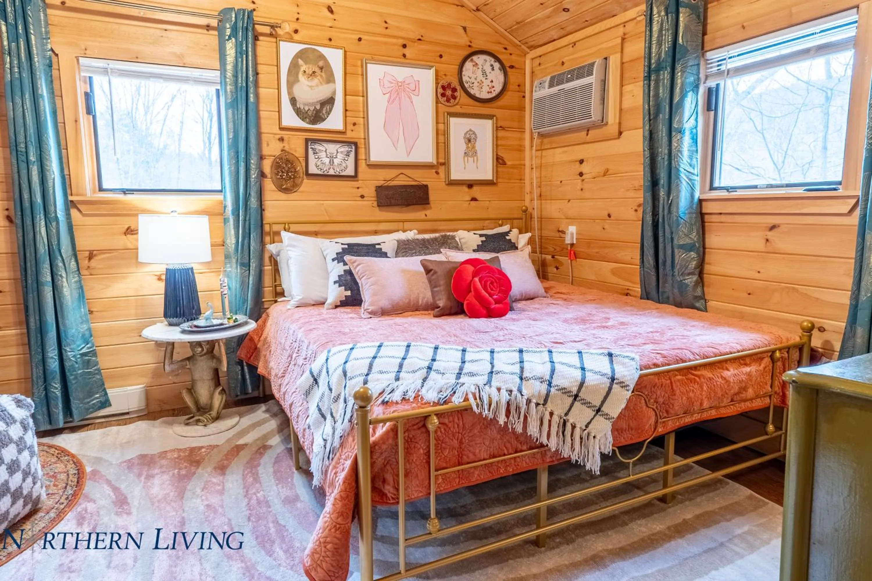 Bed in English Brook Cottages