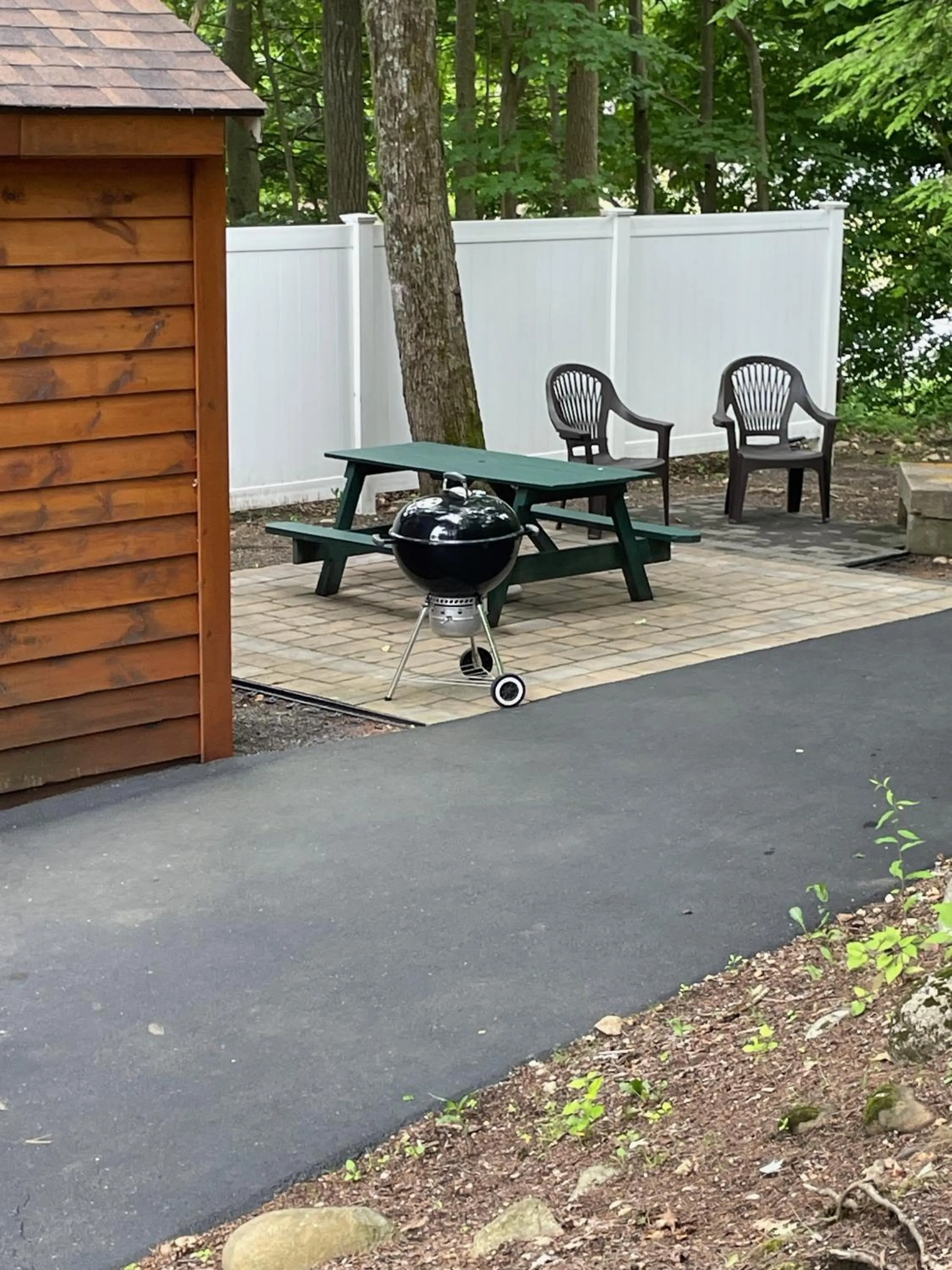 Patio in English Brook Cottages