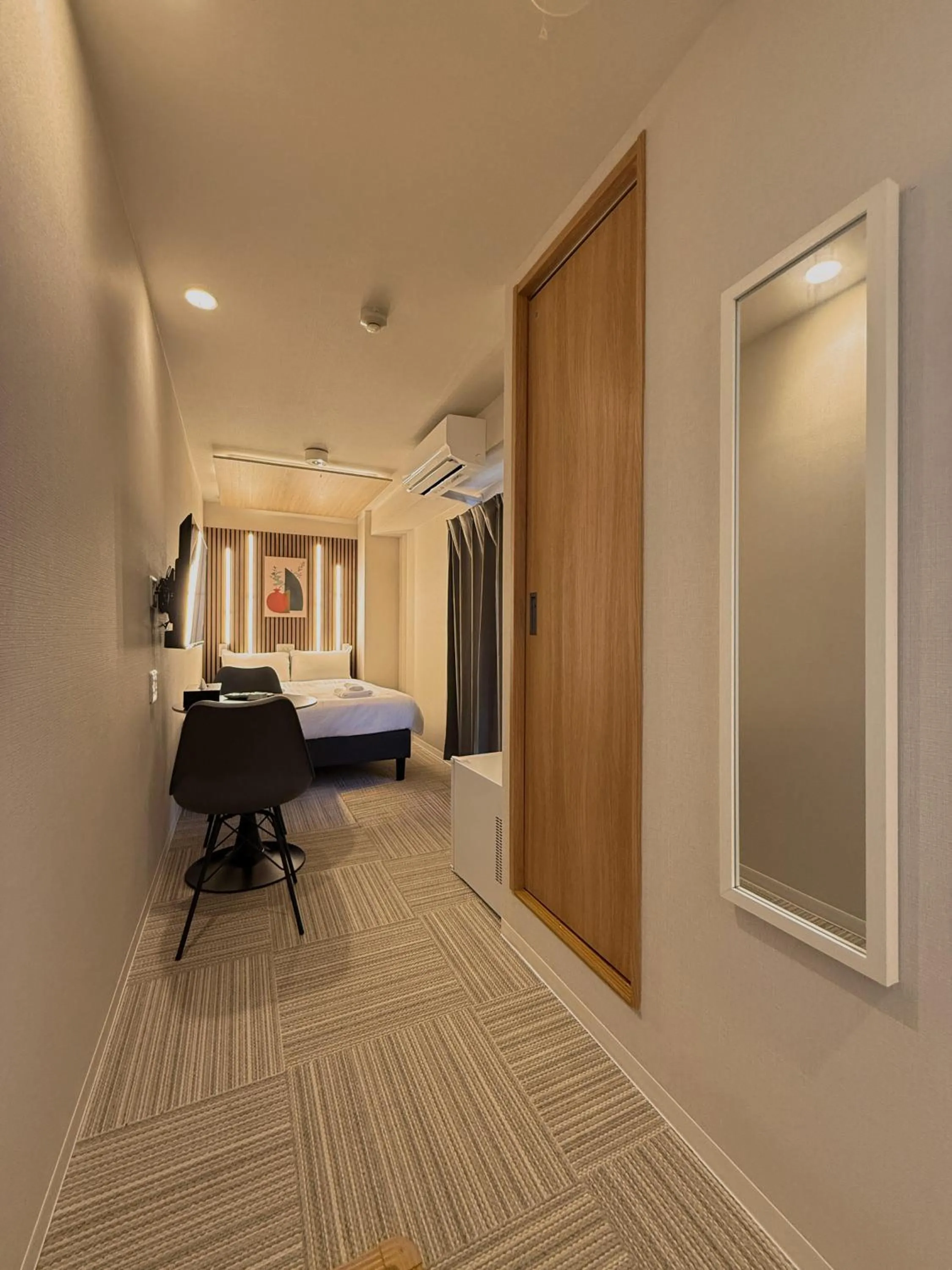 Bed in Osaka Ebisu Hotel