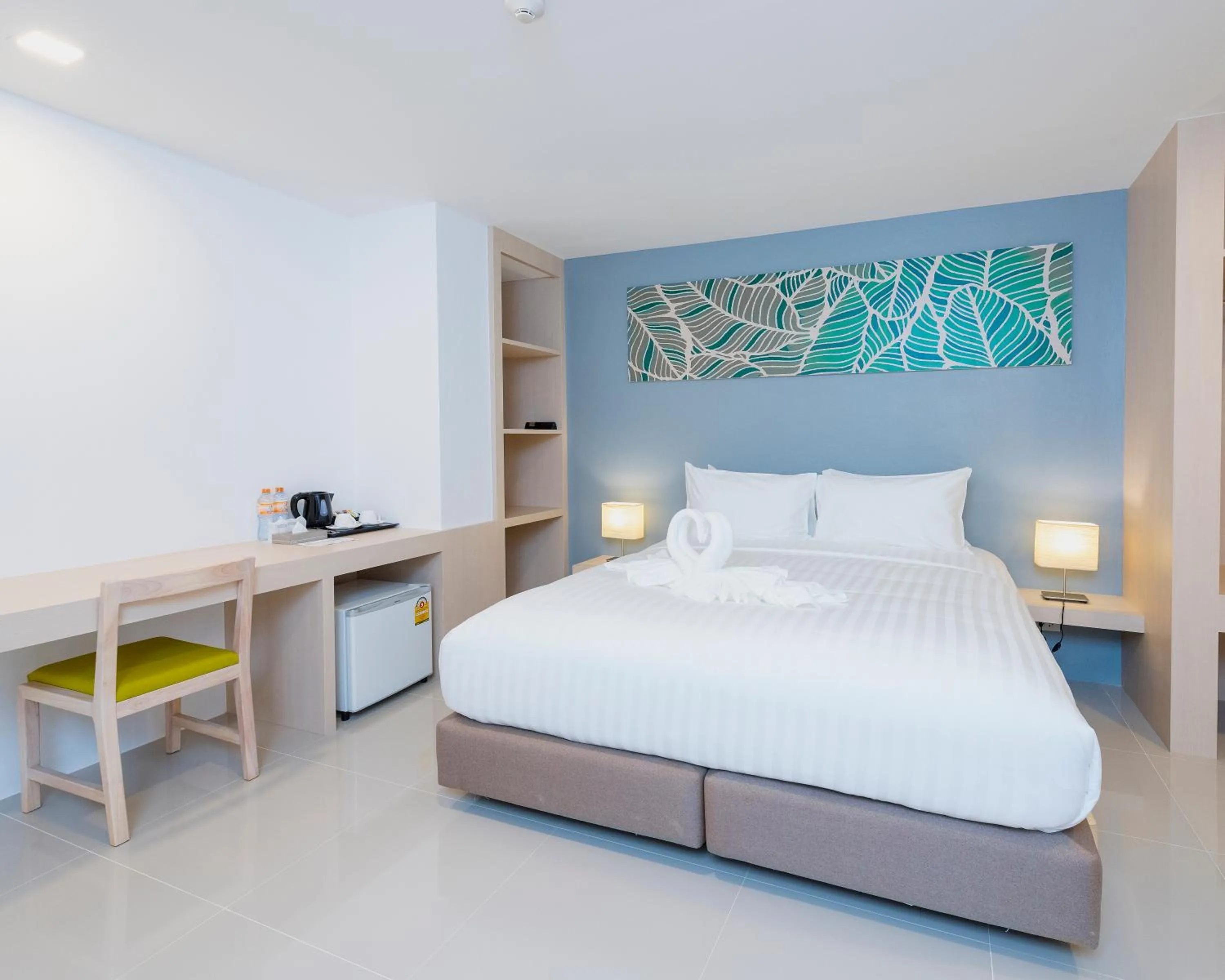 Bed in Trat City Hotel