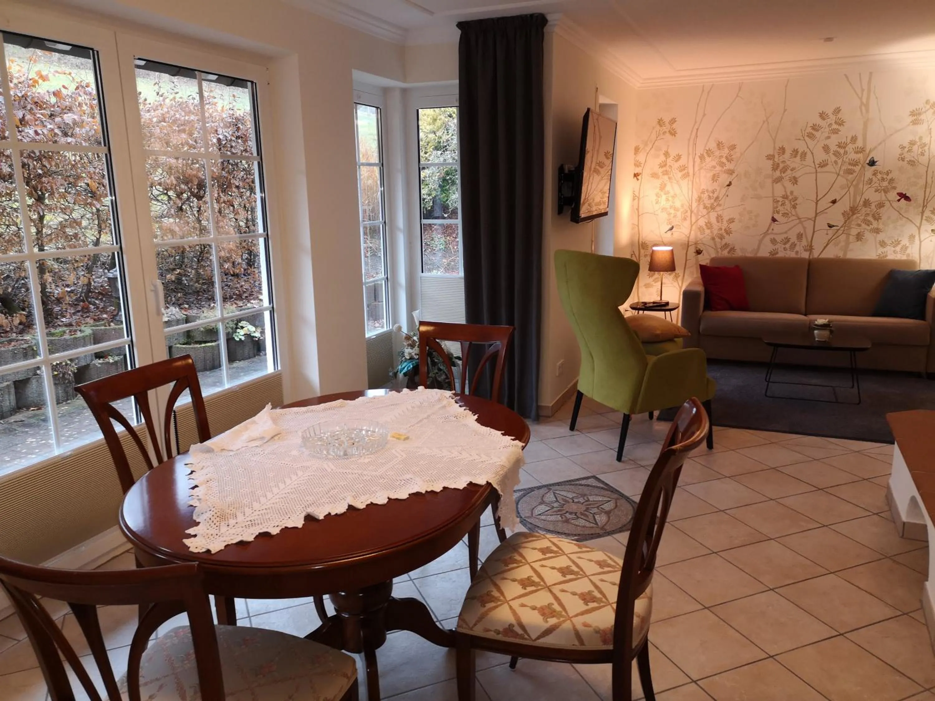 Living room in Landidyll Landhaus Liesetal