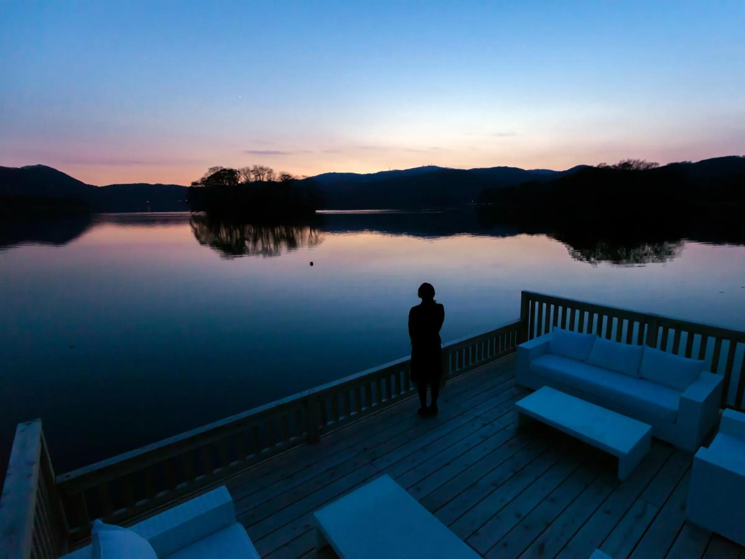Balcony/Terrace in Hakodate Onuma Tsuruga Resort EPUY- 30km from Hakodate Station