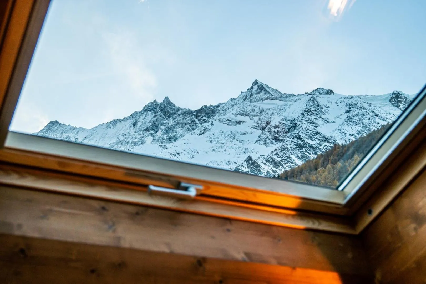 Mountain view in Hotel Allalin Saas-Fee