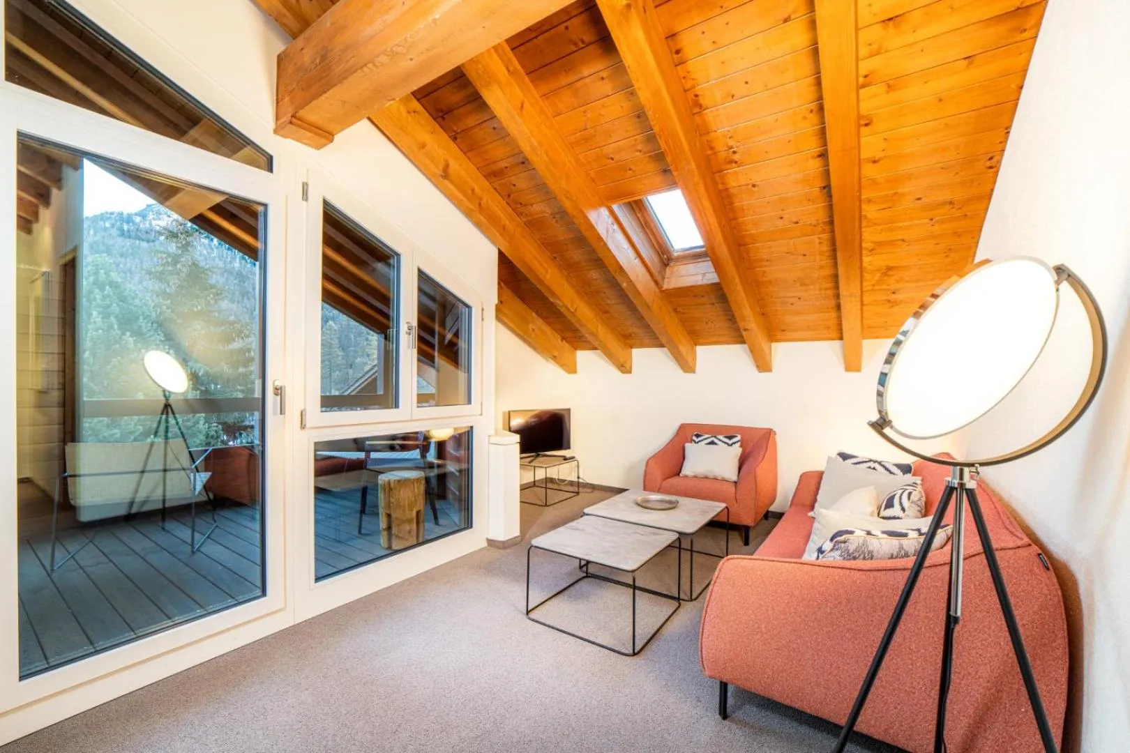 Living room in Hotel Allalin Saas-Fee