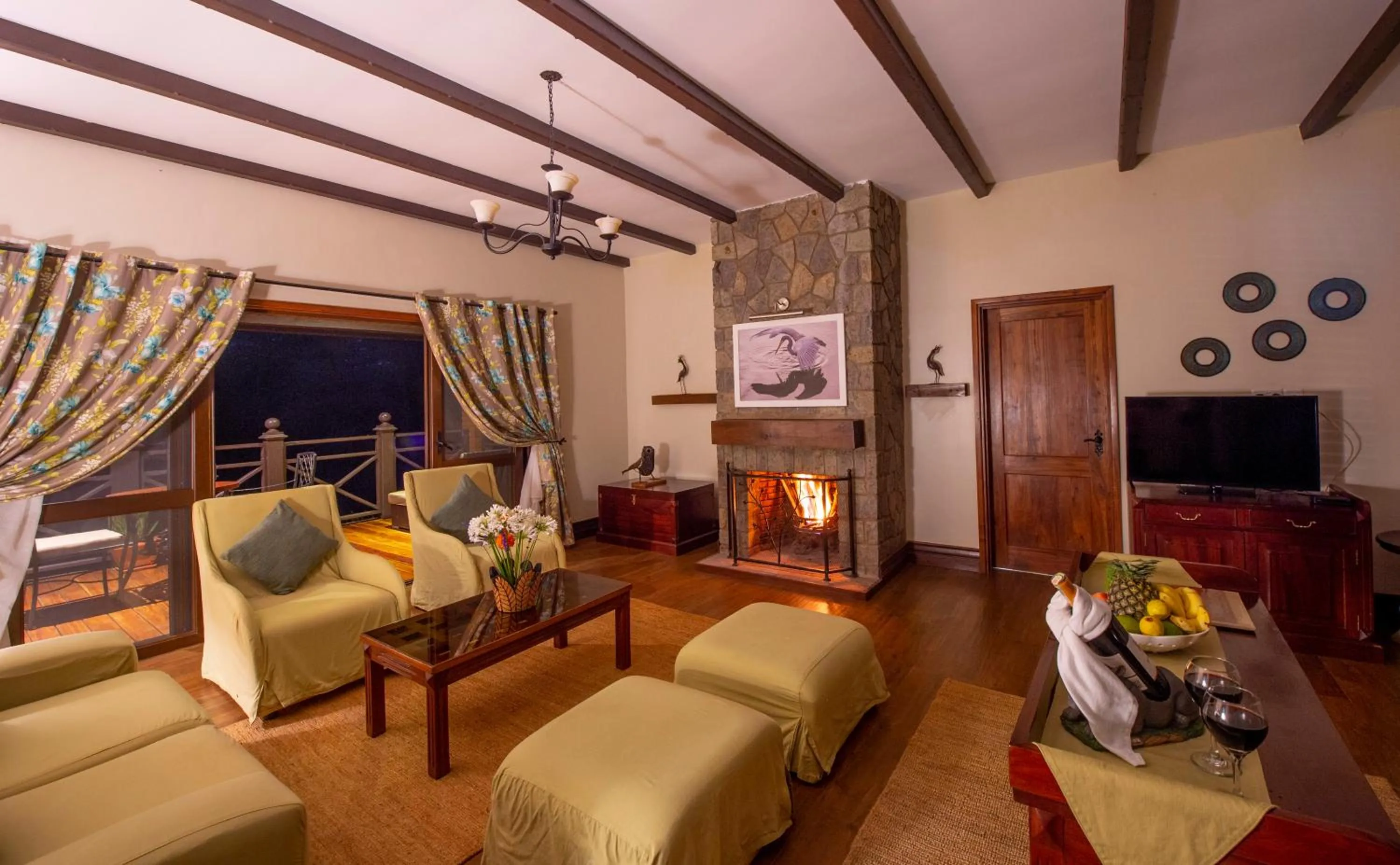 Living room in The Retreat at Ngorongoro