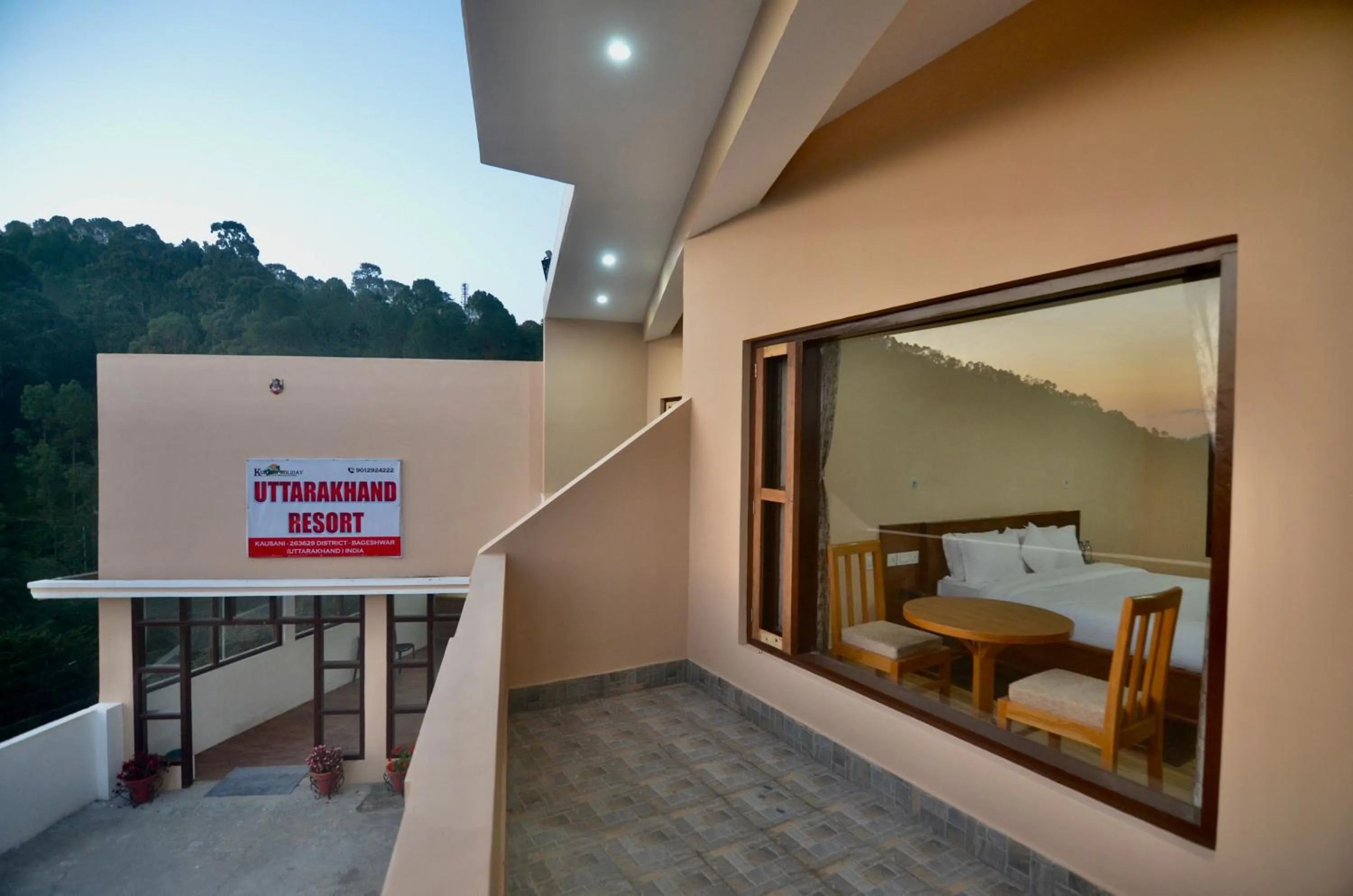 Balcony/Terrace in Uttarakhand resort