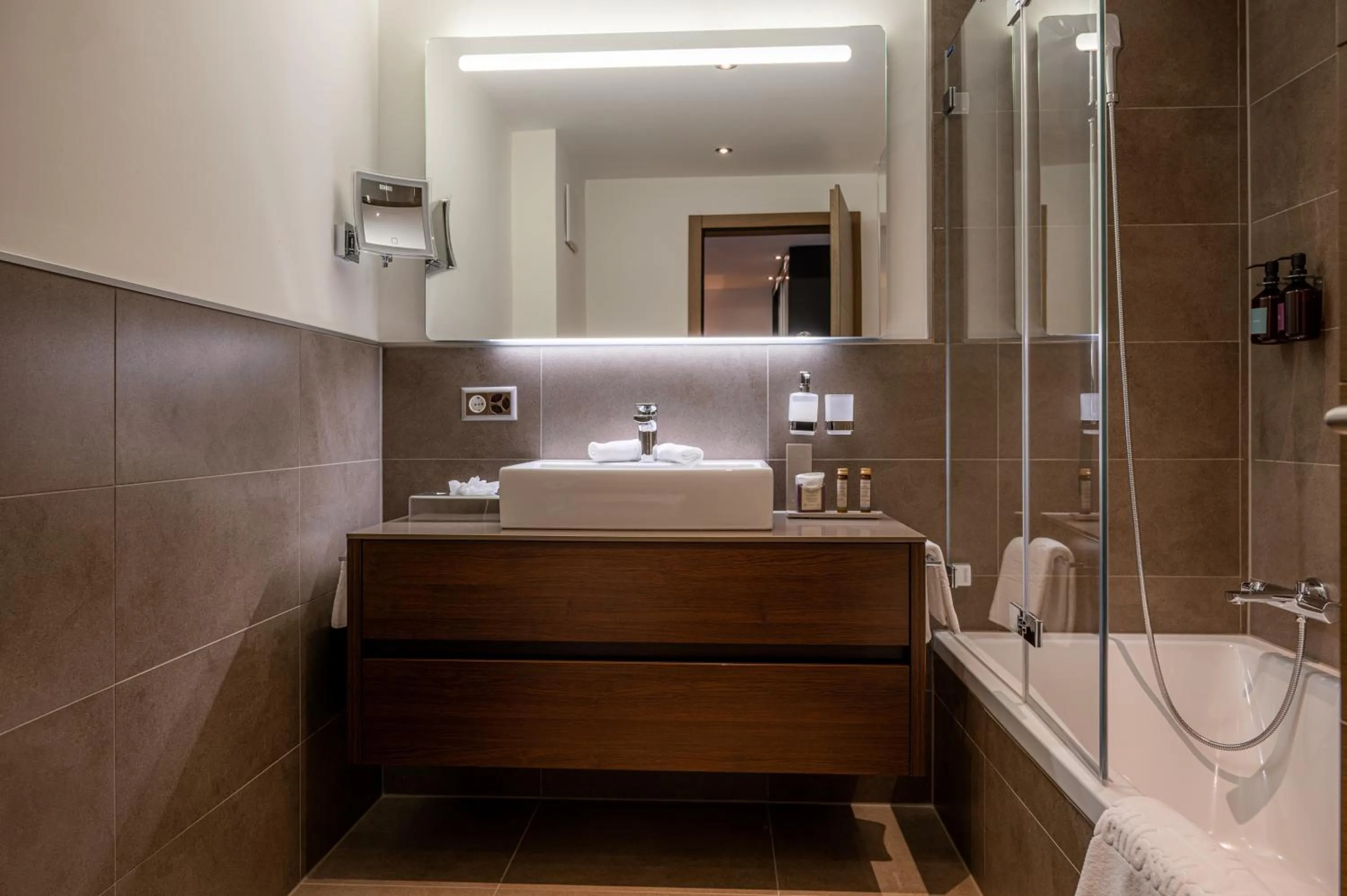 Bathroom in SchlossHotel Zermatt Active & CBD Spa Hotel