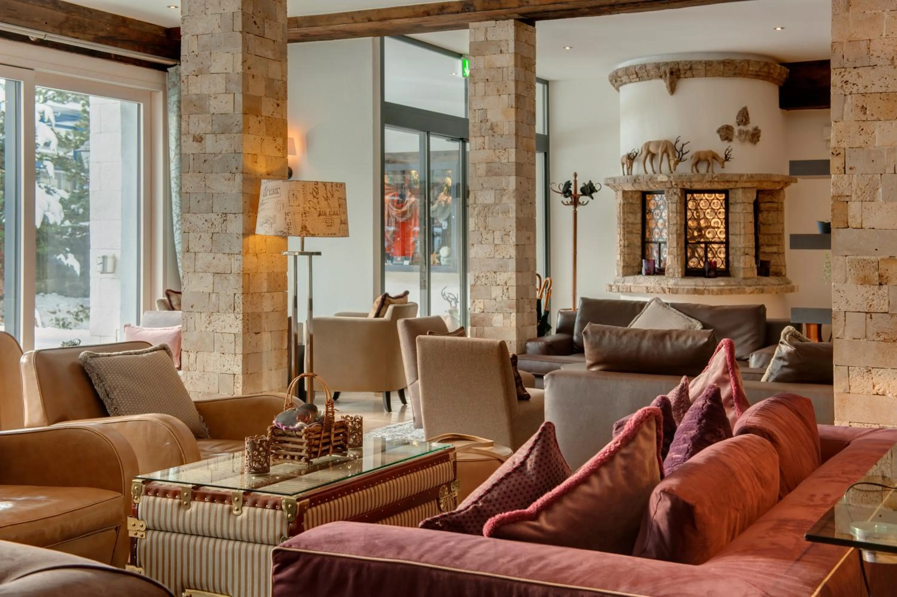 Lobby or reception in SchlossHotel Zermatt Active & CBD Spa Hotel