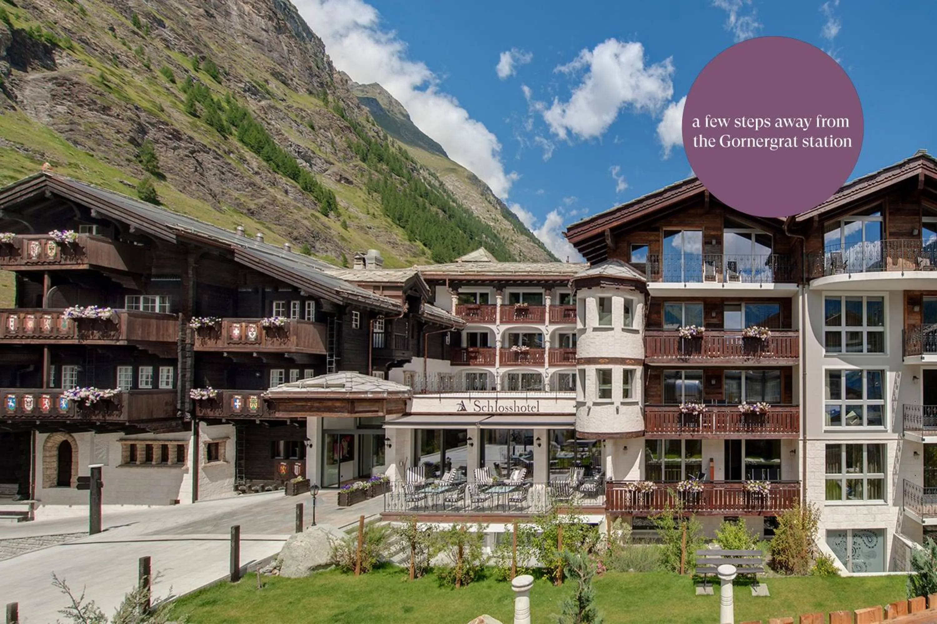 Property building in SchlossHotel Zermatt Active & CBD Spa Hotel