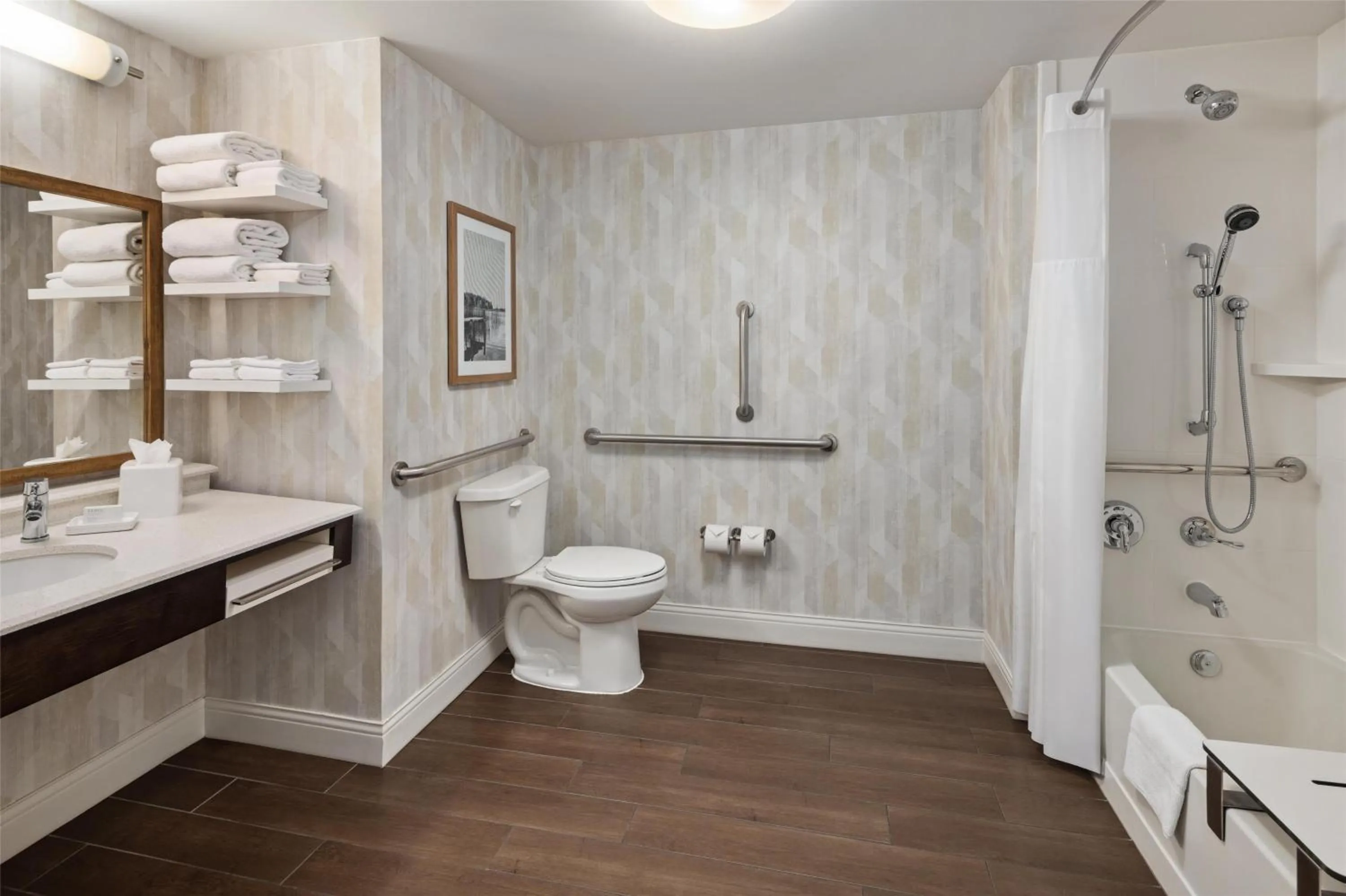 Bathroom in Hampton Inn Minneapolis-Roseville,MN