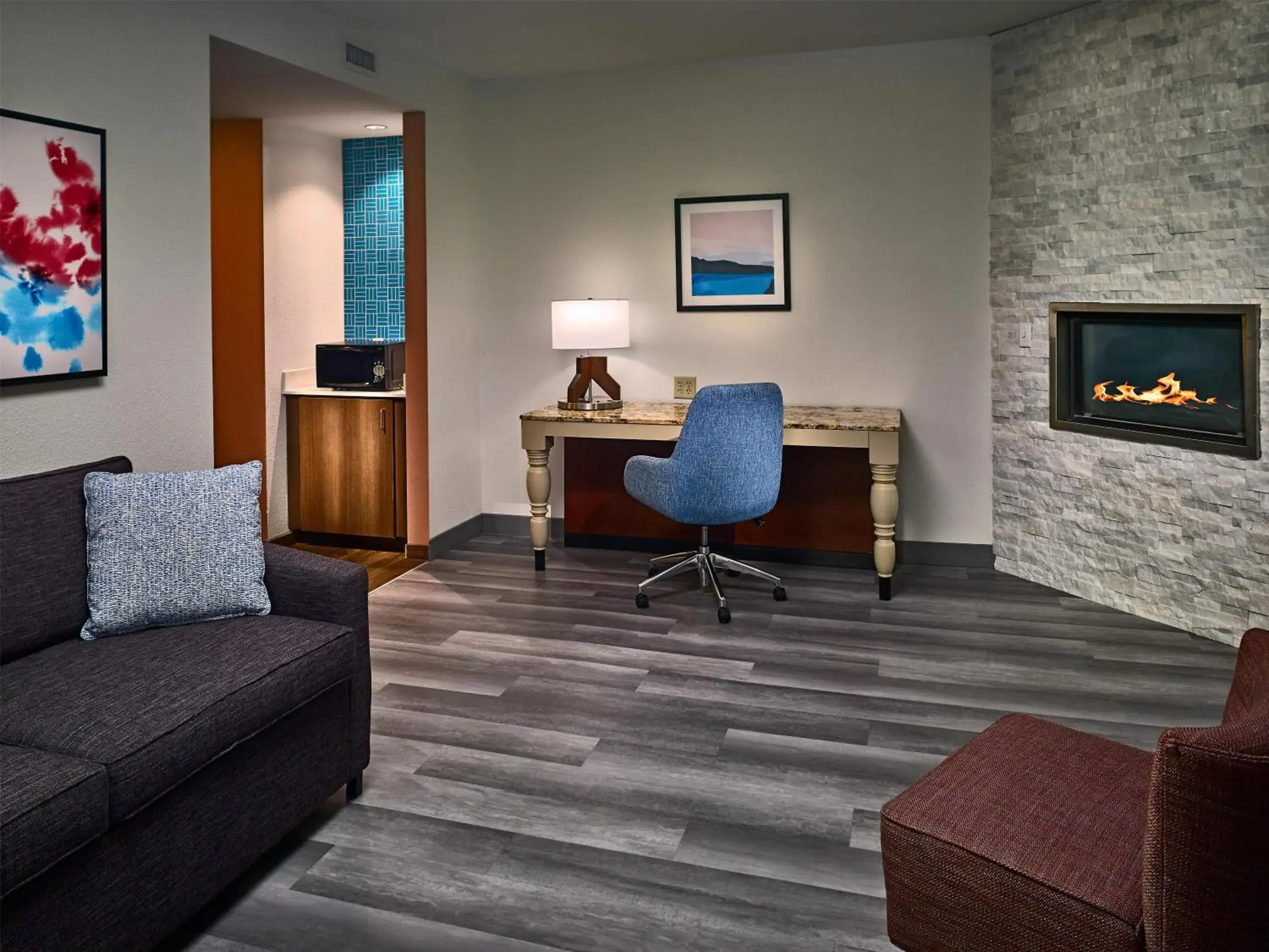 King Suite with Sofa Bed - Mobility Accessible with Roll In Shower in Hilton Garden Inn Pigeon Forge King Suite with Sofa Bed - Mobility Accessible with Roll In Shower in Hilton Garden Inn Pigeon Forge
