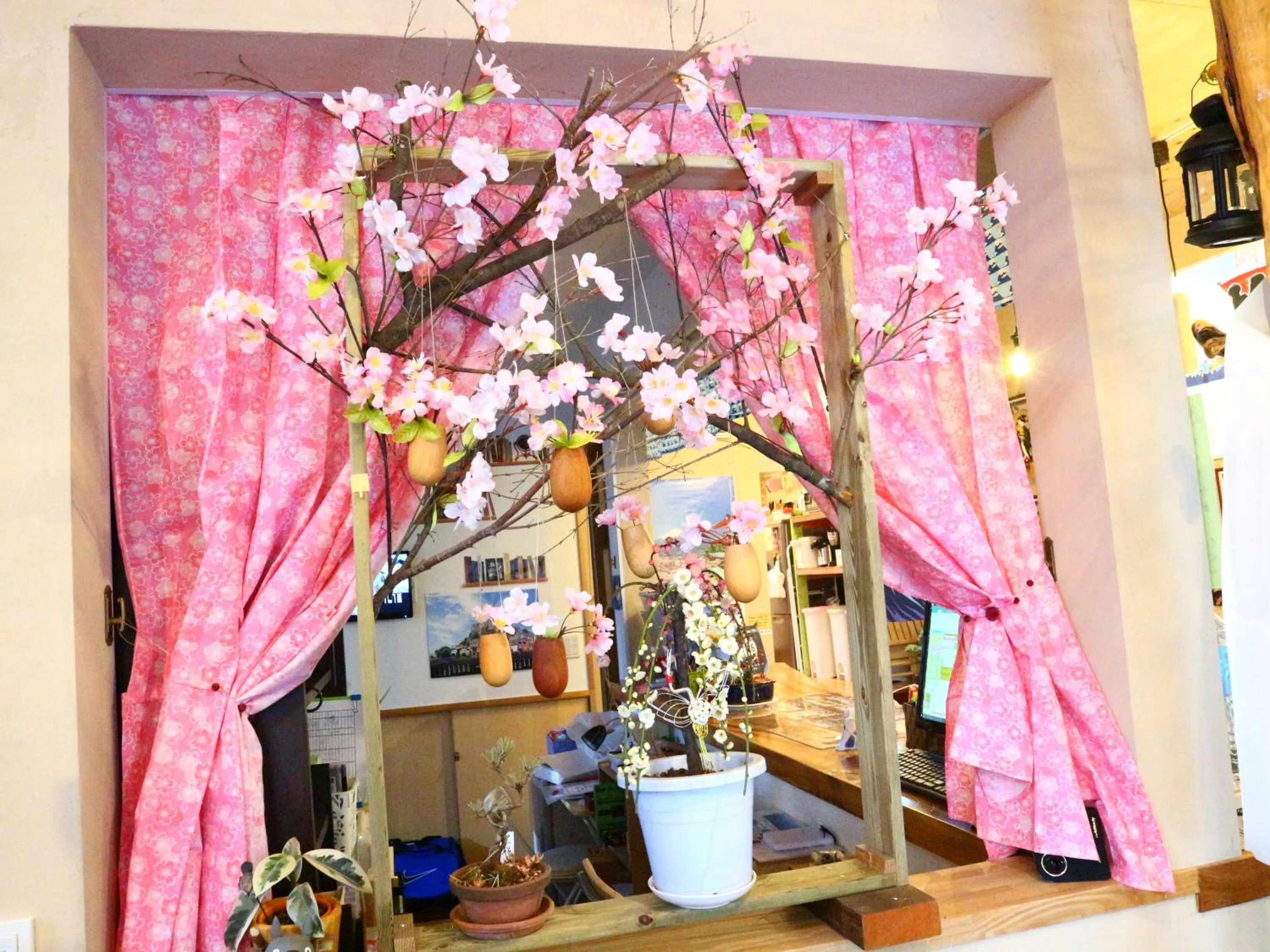 Lobby or reception in ホステル富士山 結