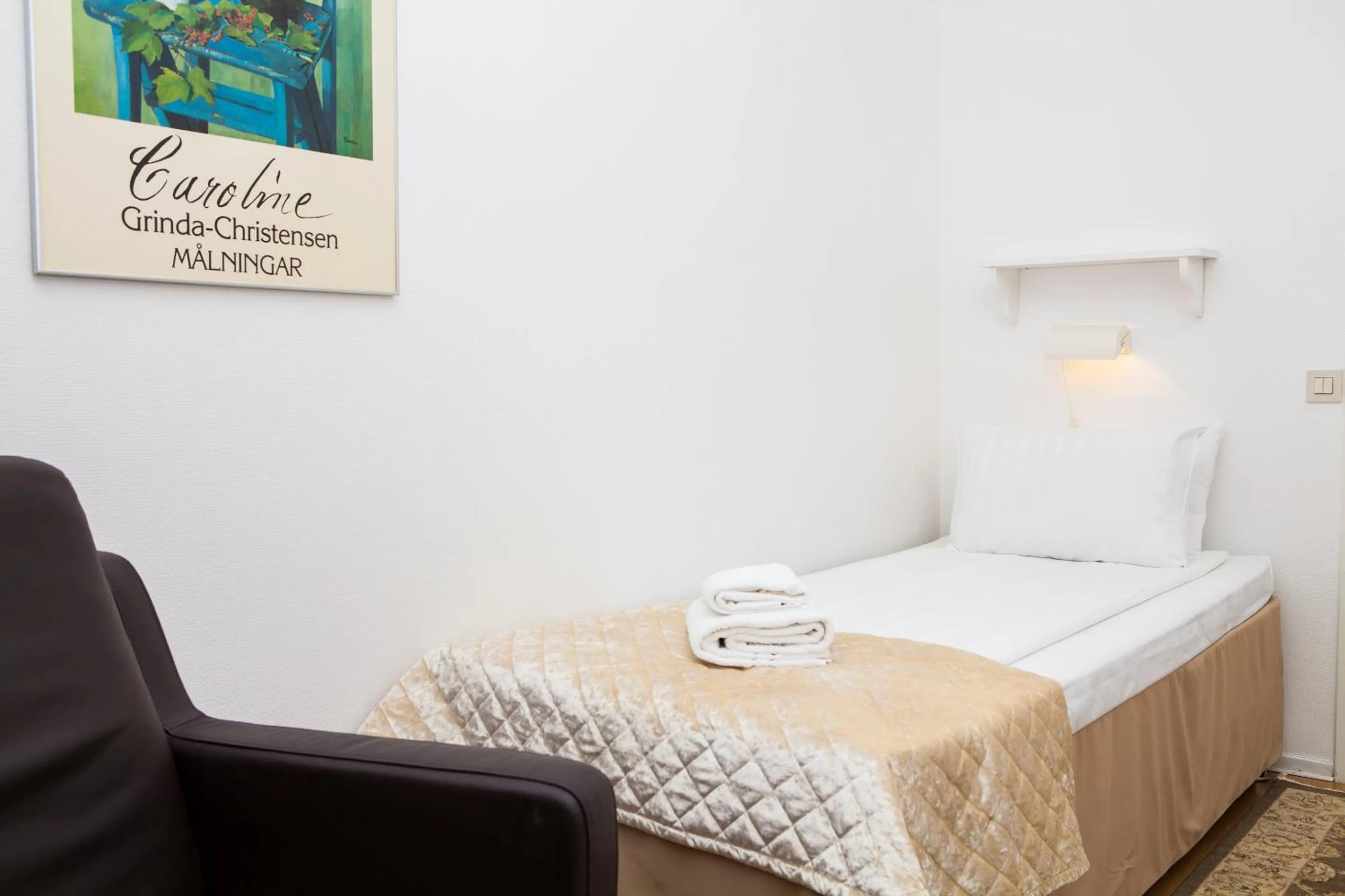 Bed in Hotel Expo Stockholm