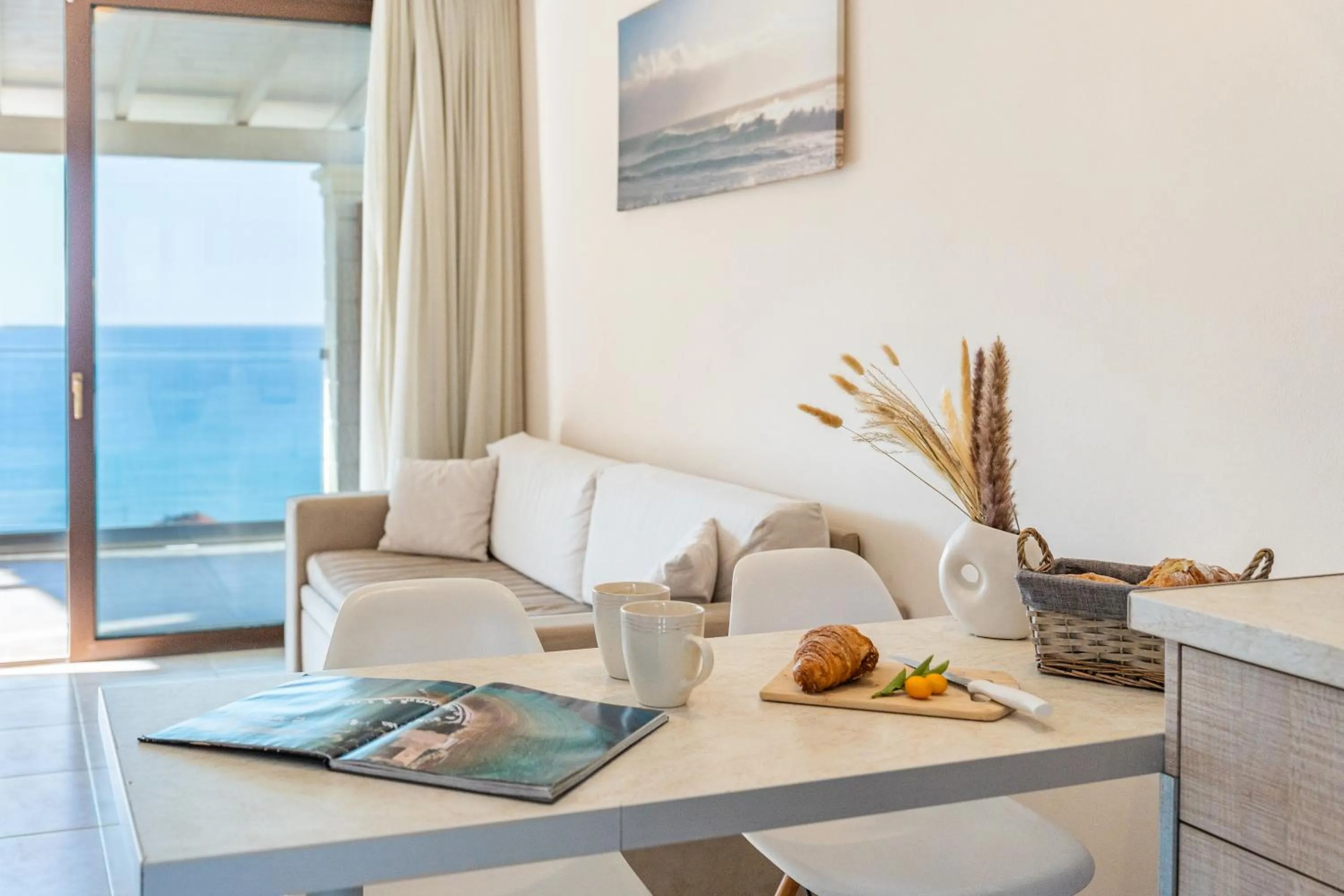 Seating area in Lido Paradise Apartments Corfu