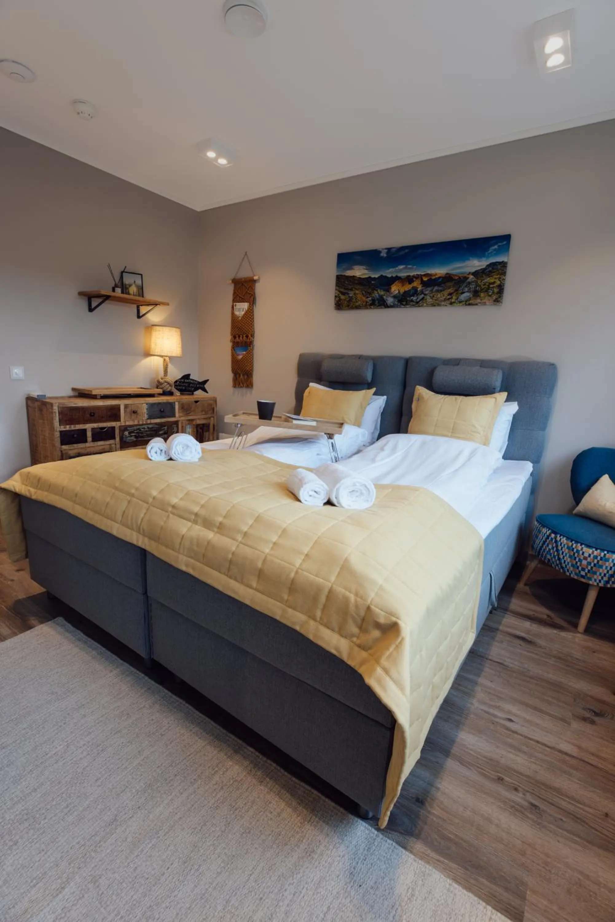 Bedroom, Bed in Lofoten Planet - Boutique Hotel