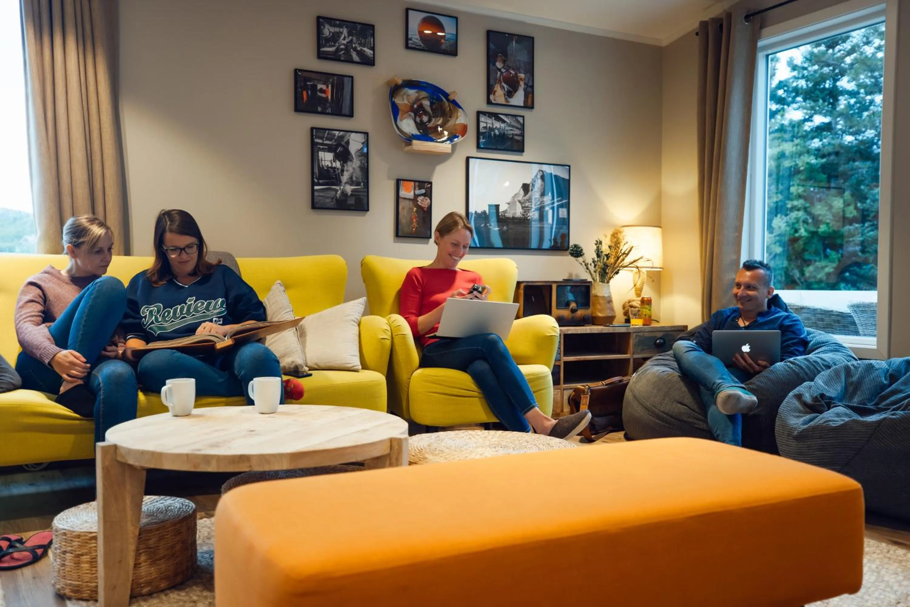 Living room in Lofoten Planet - Boutique Hotel