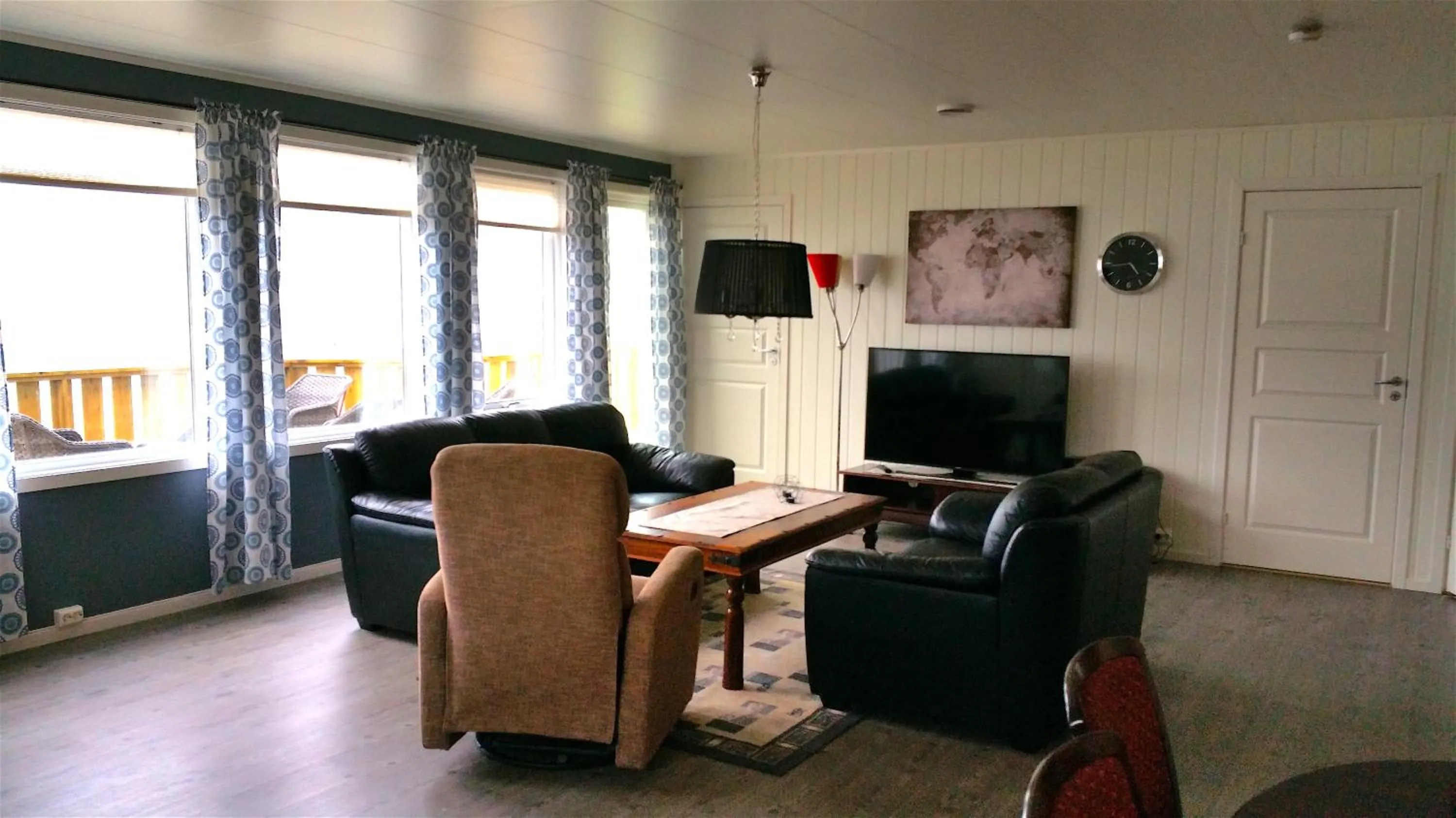 Living room in Hansnes Havfiske