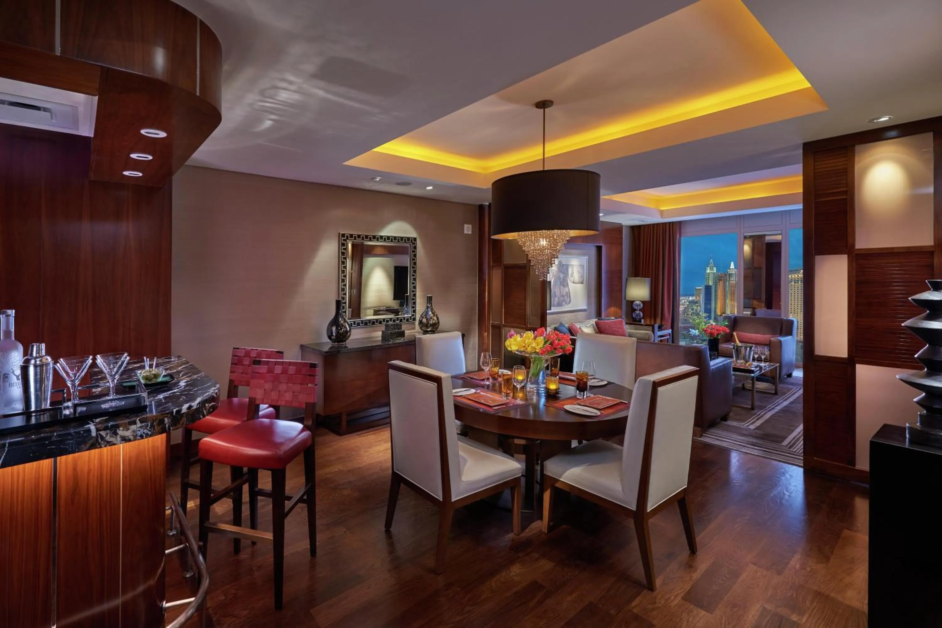 Living room in Waldorf Astoria Las Vegas